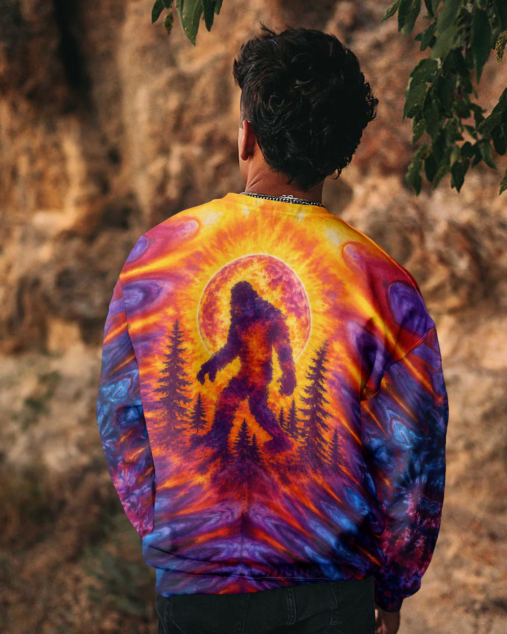 BIGFOOT UNDER MOON ALL OVER PRINT - TLTW1405261
