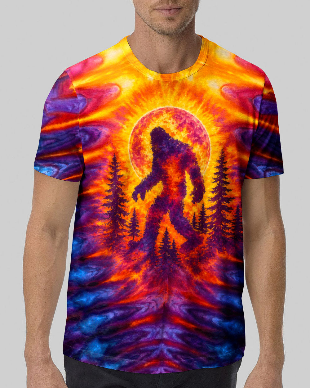 BIGFOOT UNDER MOON ALL OVER PRINT - TLTW1405261