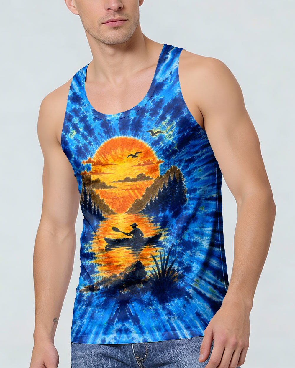 LAKE DAY SUNSET KAYAK ALL OVER PRINT - TLTW1505262