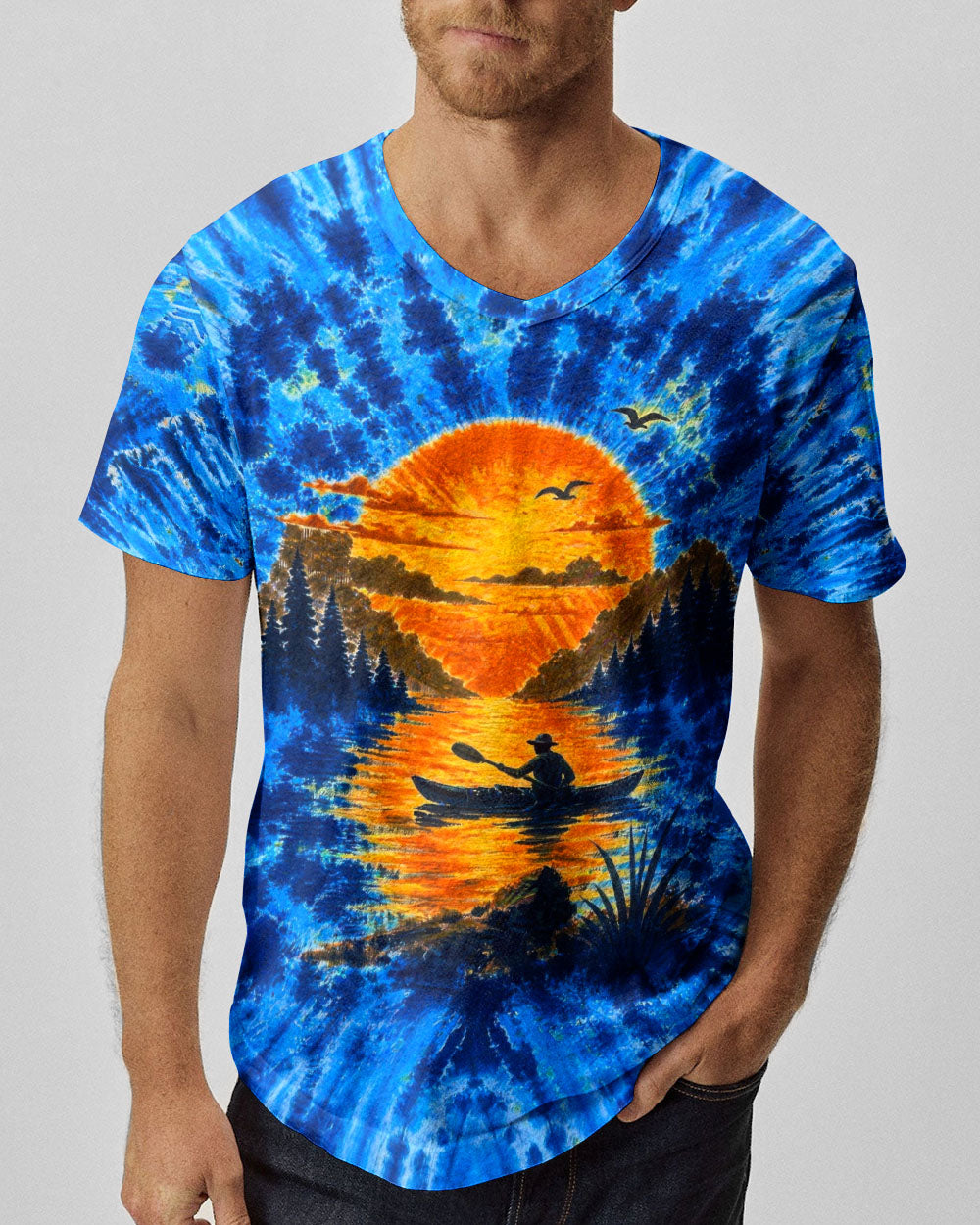 LAKE DAY SUNSET KAYAK ALL OVER PRINT - TLTW1505262