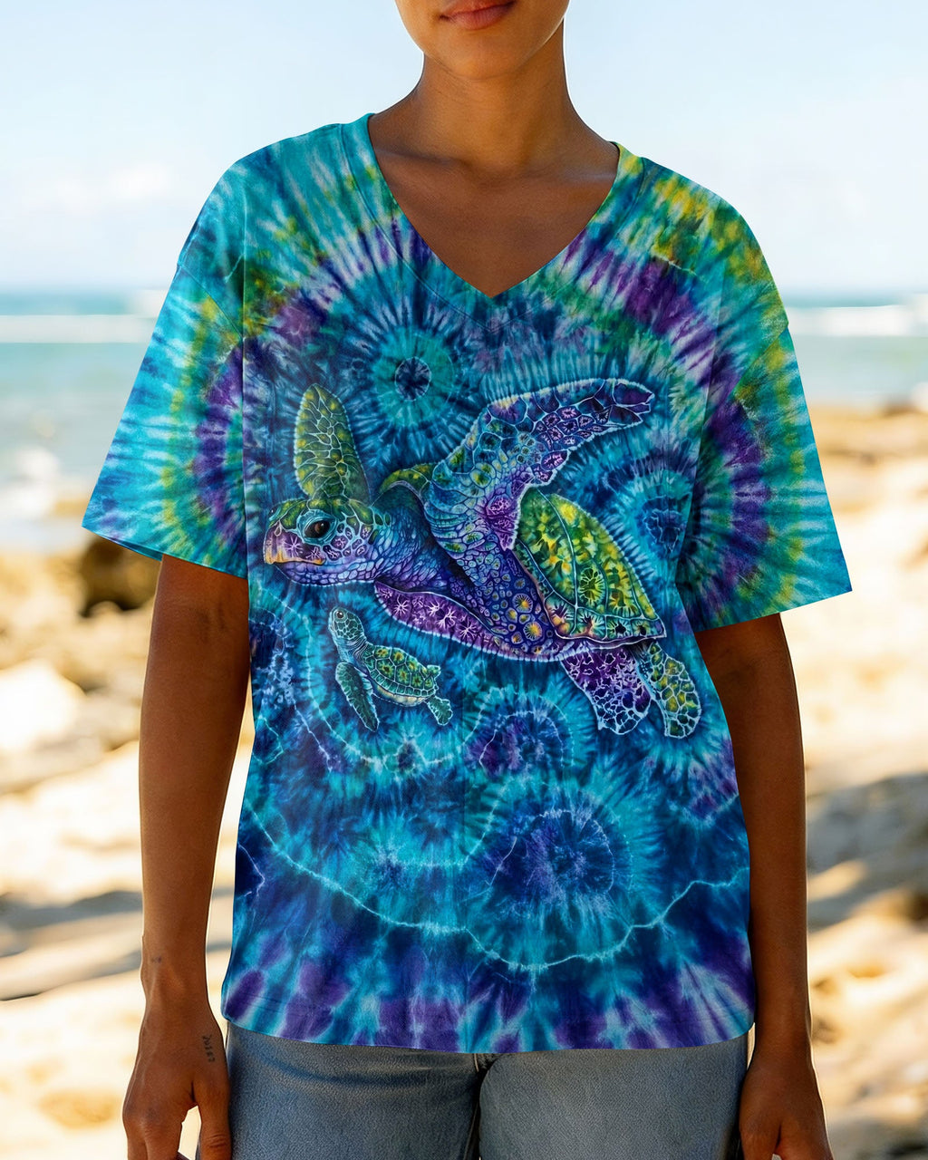SEA TURTLE ART ALL OVER PRINT - TLTW1604263