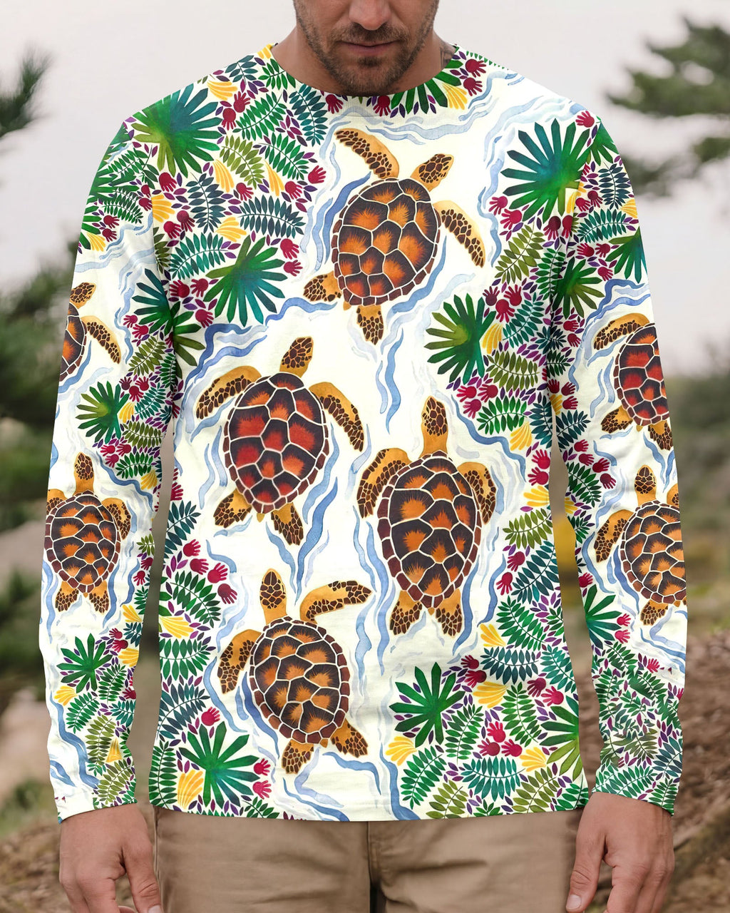 TROPICAL TURTLE  ALL OVER PRINT  - TLTW2105261