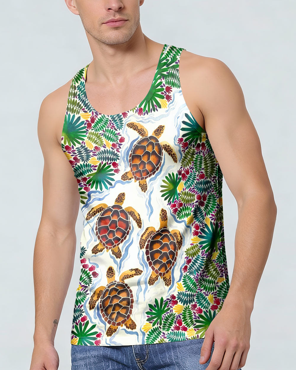 TROPICAL TURTLE  ALL OVER PRINT  - TLTW2105261