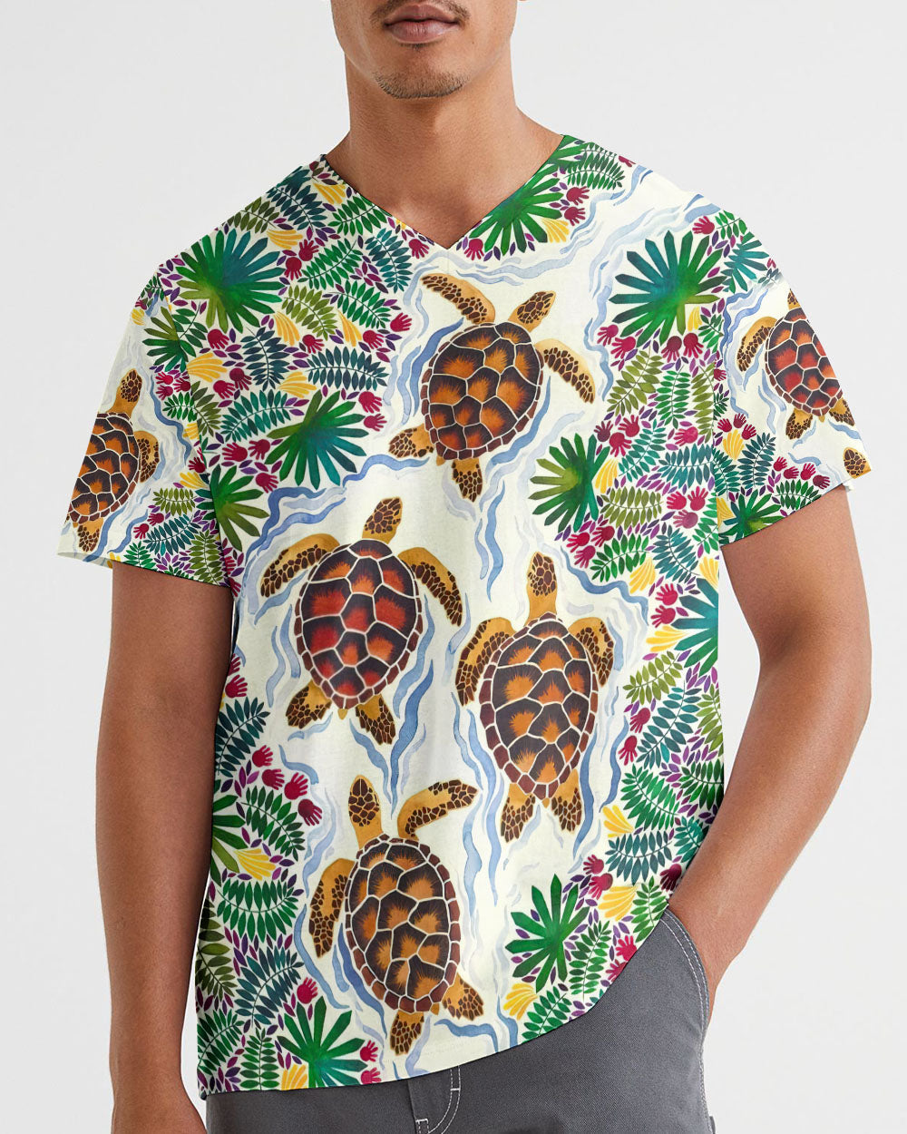 TROPICAL TURTLE  ALL OVER PRINT  - TLTW2105261