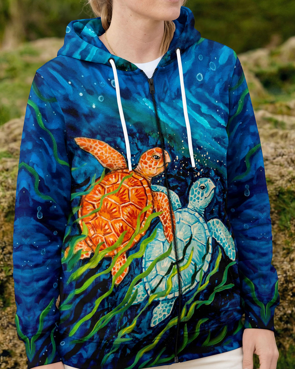 SALTWATER HEALS EVERYTHING TURTLE ALL OVER PRINT  - TLTW2204263