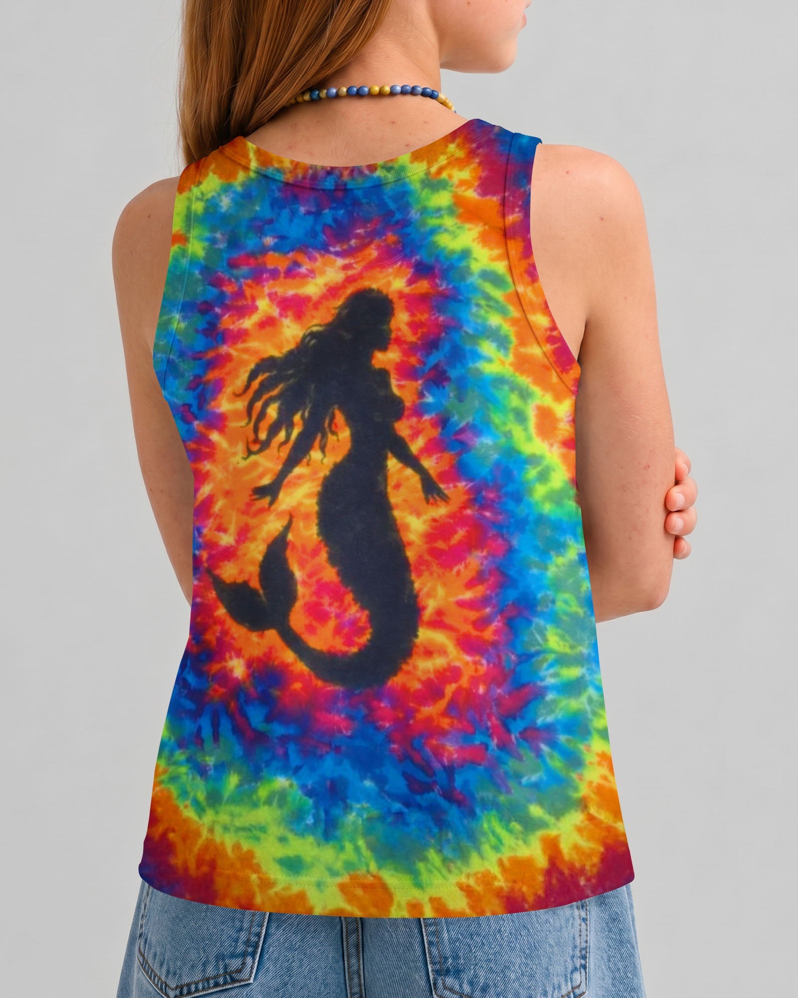 MERMAID COLORFUL SWIRL KIDS ALL OVER PRINT - TLTW2505261
