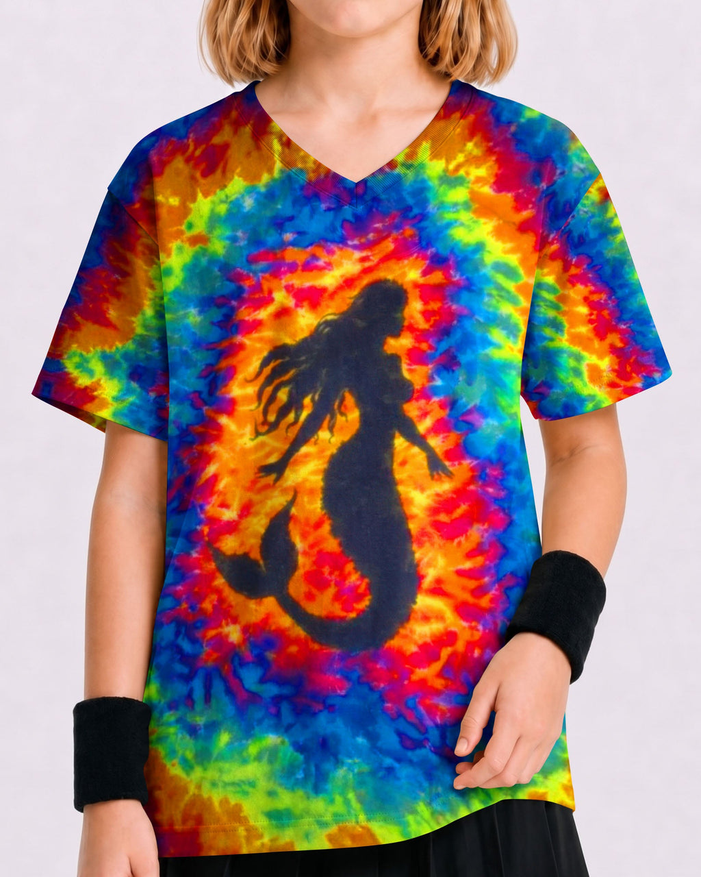 MERMAID COLORFUL SWIRL KIDS ALL OVER PRINT - TLTW2505261