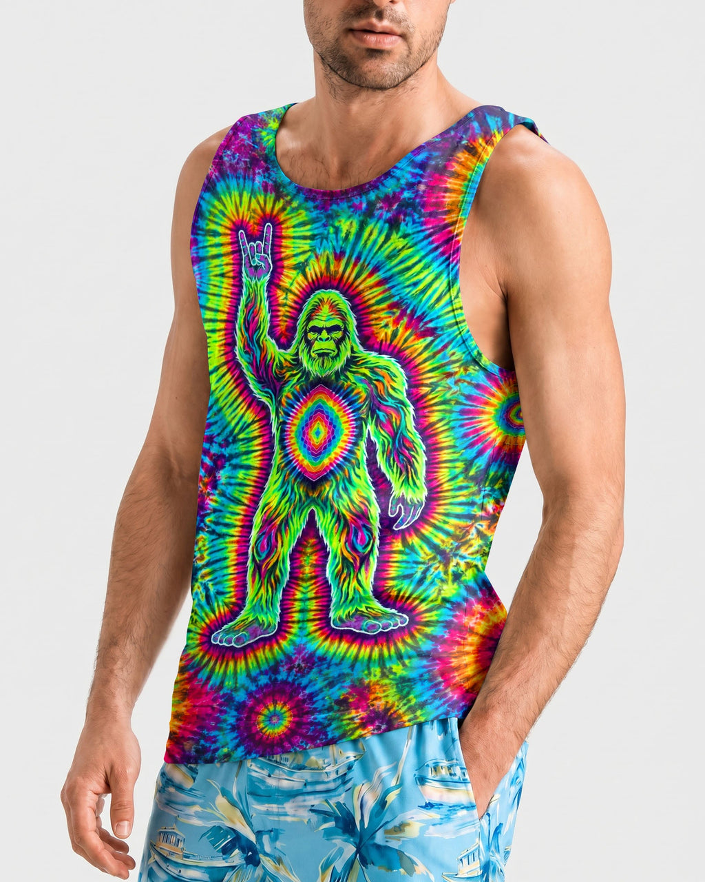 BIGFOOT ROCKIN' BURST ALL OVER PRINT  - TLTW2606263