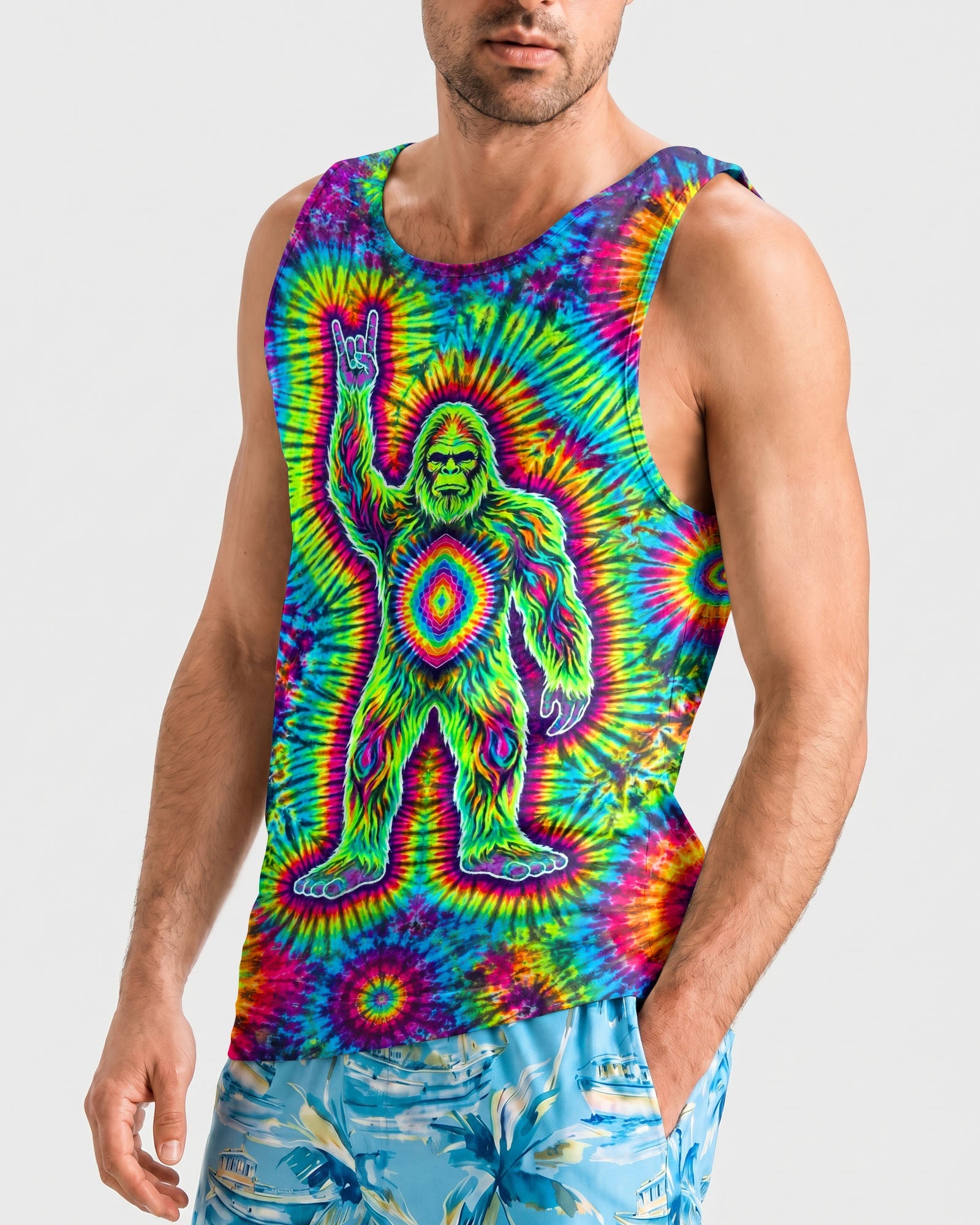 BIGFOOT ROCKIN' BURST ALL OVER PRINT  - TLTW2606263