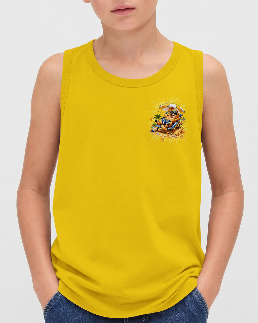 PAWS OUT SUN'S OUT GOLDEN RETRIEVER DOG KIDS ALL OVER PRINT - TLTW2805262