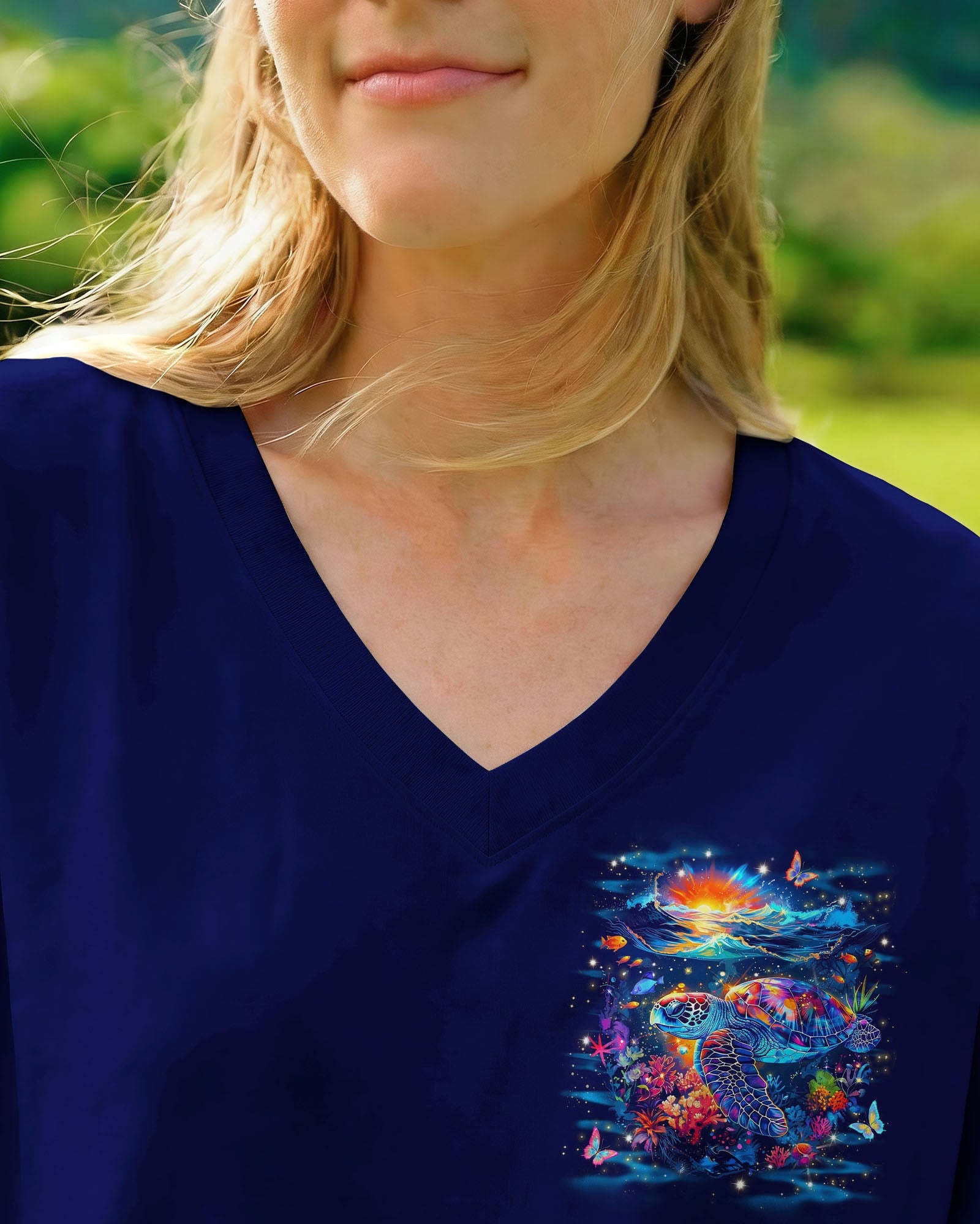 SALTWATER HEALS EVERYTHING TURTLE ALL OVER PRINT - TYLN0207262