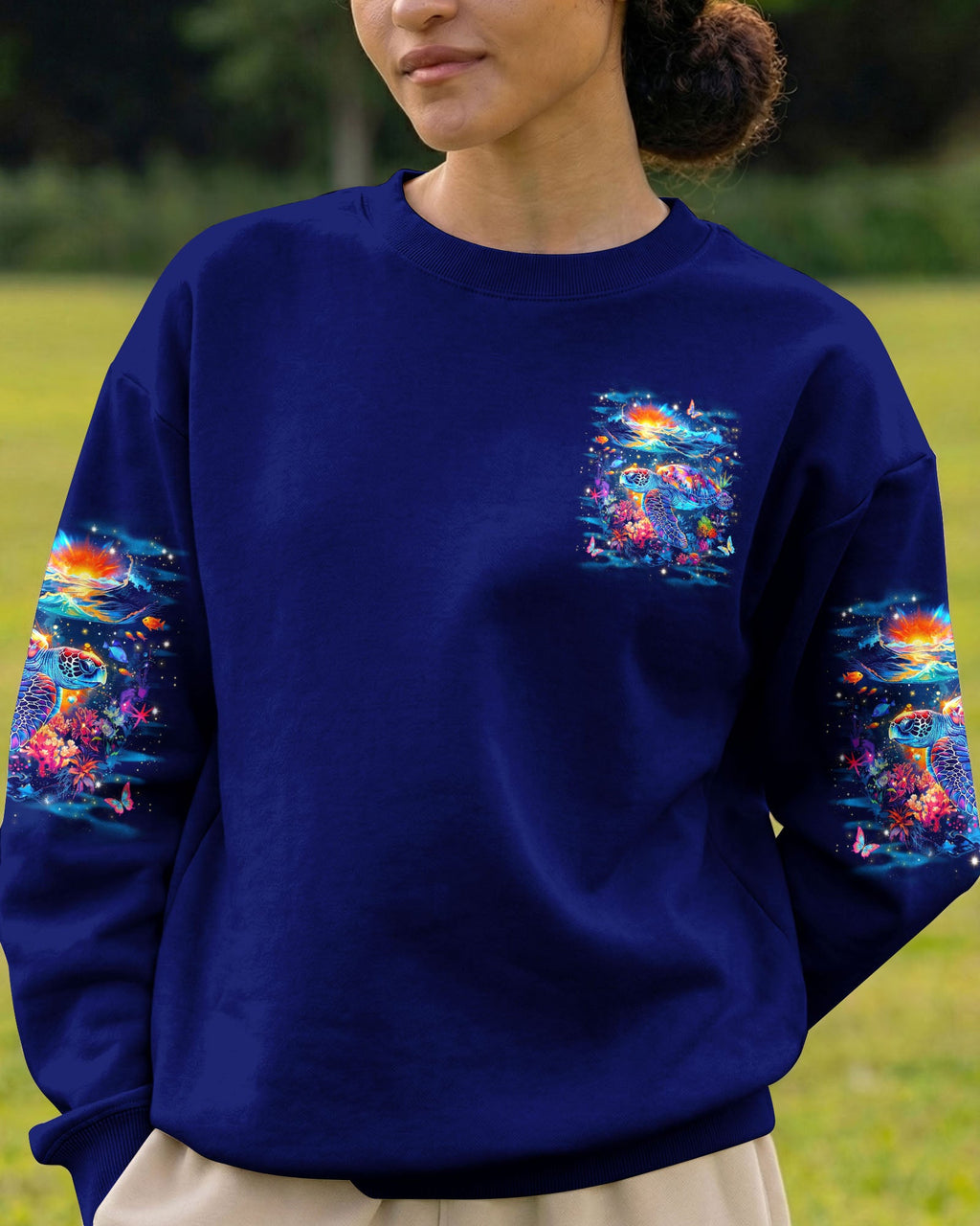SALTWATER HEALS EVERYTHING TURTLE ALL OVER PRINT - TYLN0207262