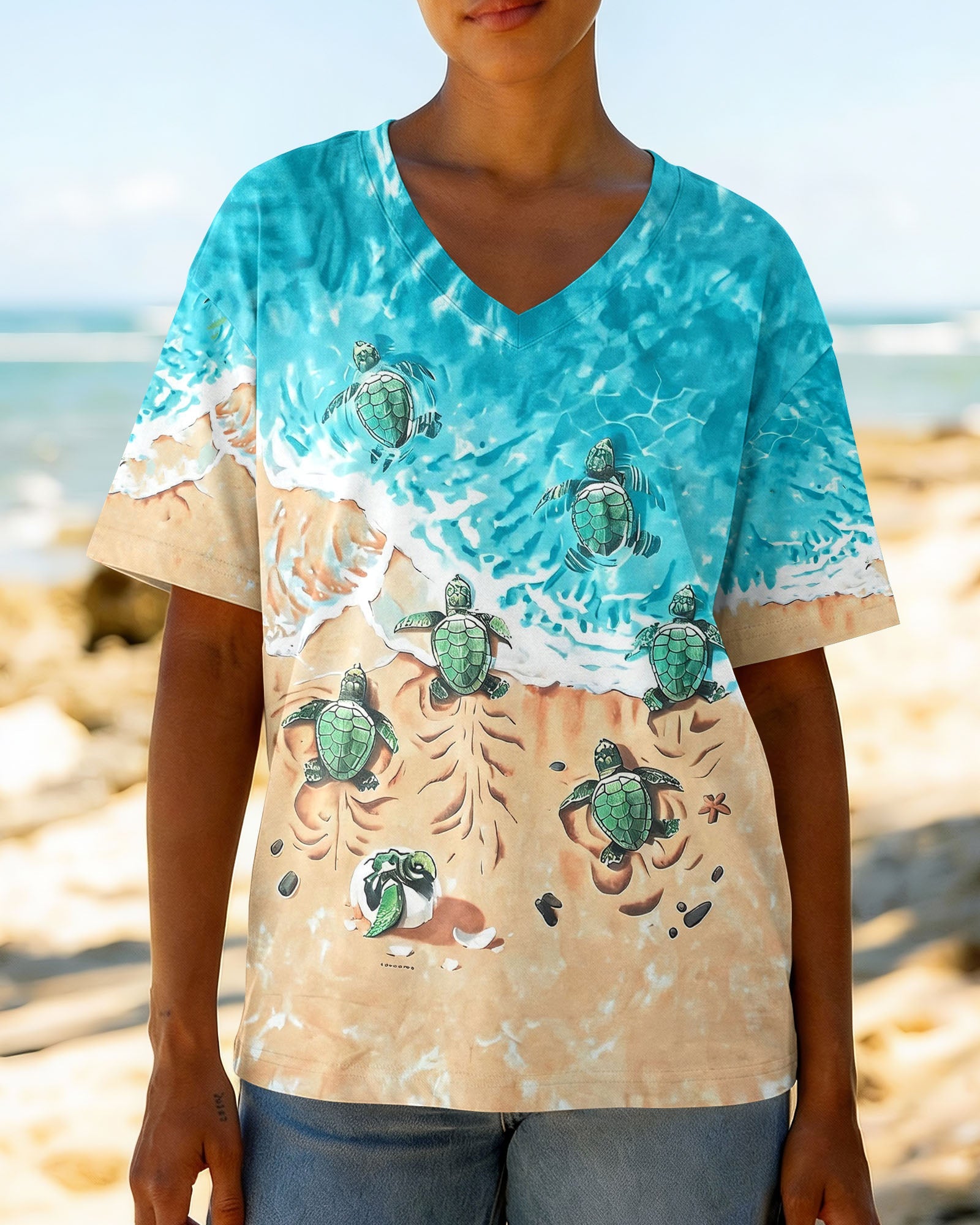 LITTLE TURTLES TO THE SEA ALL OVER PRINT - TYLN0505261