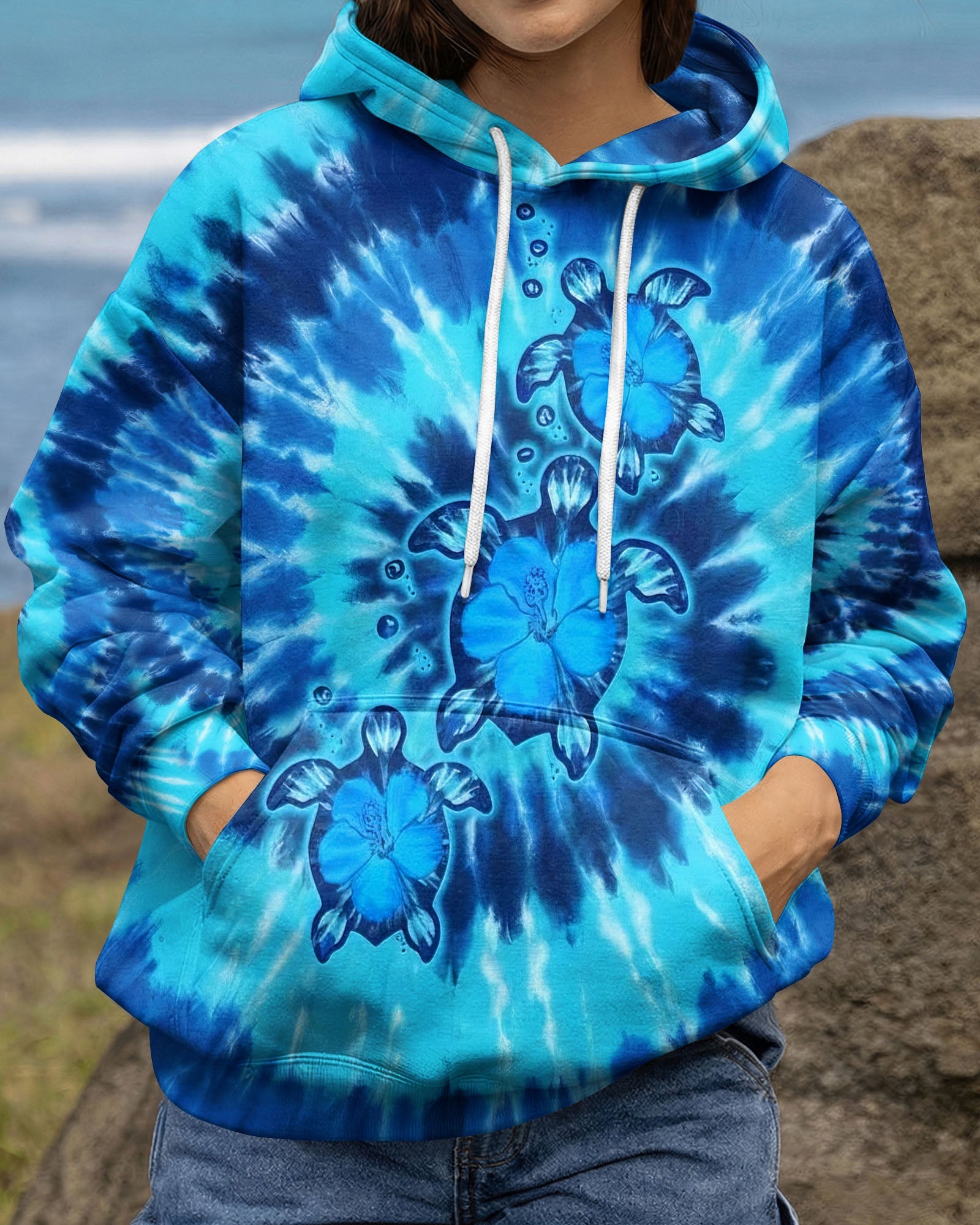 SEA TURTLE BLUE ALL OVER PRINT - TYLN1704263