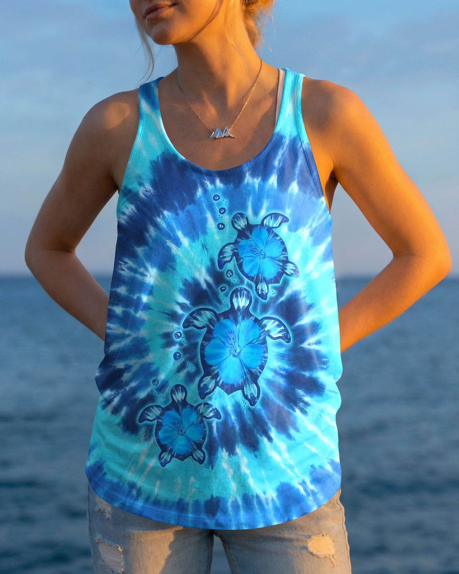 SEA TURTLE BLUE ALL OVER PRINT - TYLN1704263