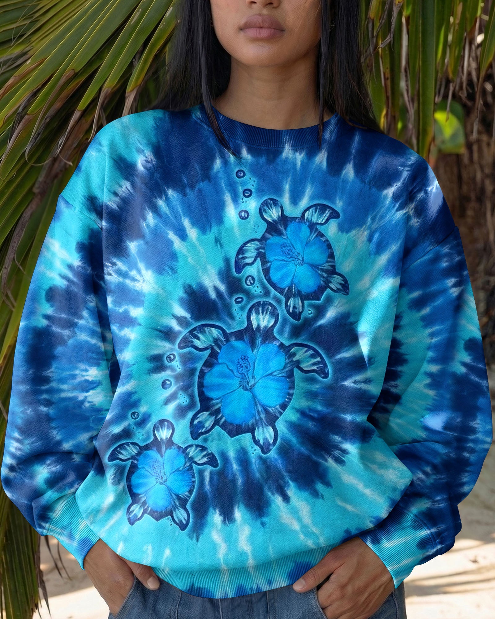 SEA TURTLE BLUE ALL OVER PRINT - TYLN1704263