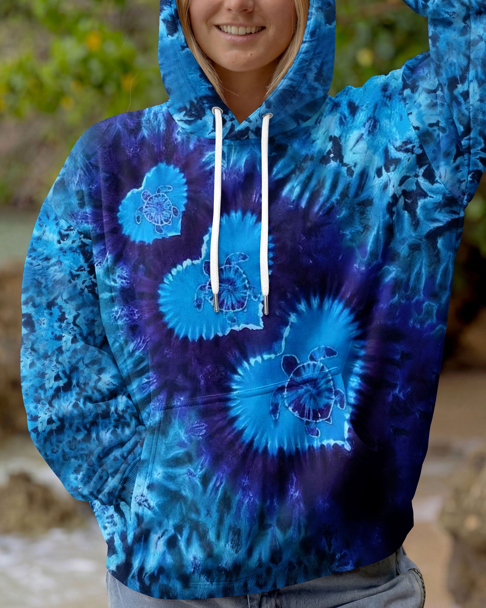 LOVE TURTLE BLUE AQUA ALL OVER PRINT - TYLN2104263