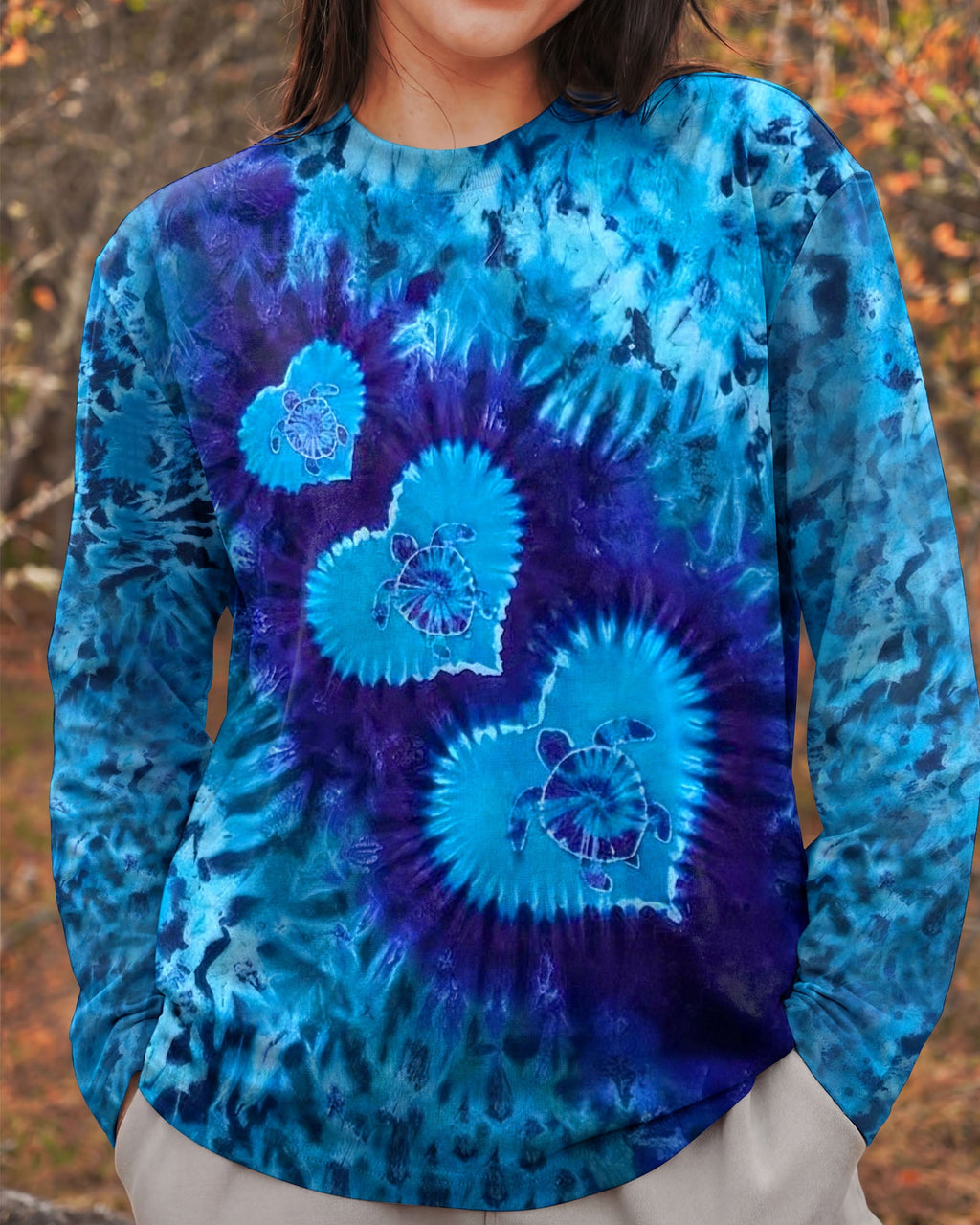 LOVE TURTLE BLUE AQUA ALL OVER PRINT - TYLN2104263