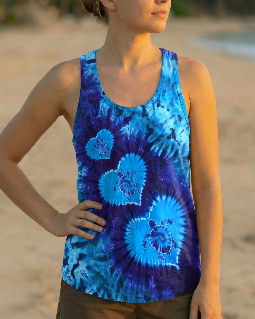 LOVE TURTLE BLUE AQUA ALL OVER PRINT - TYLN2104263