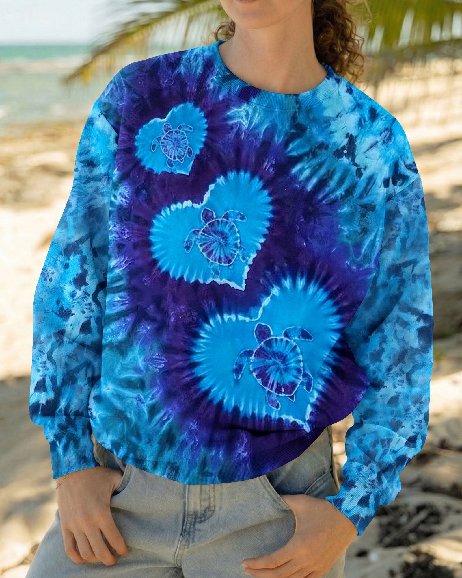 LOVE TURTLE BLUE AQUA ALL OVER PRINT - TYLN2104263