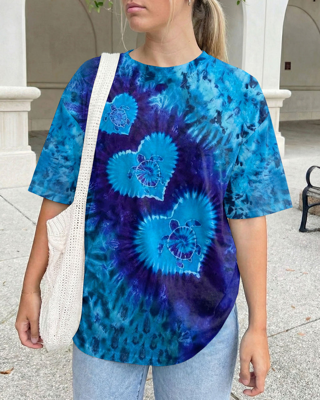LOVE TURTLE BLUE AQUA ALL OVER PRINT - TYLN2104263