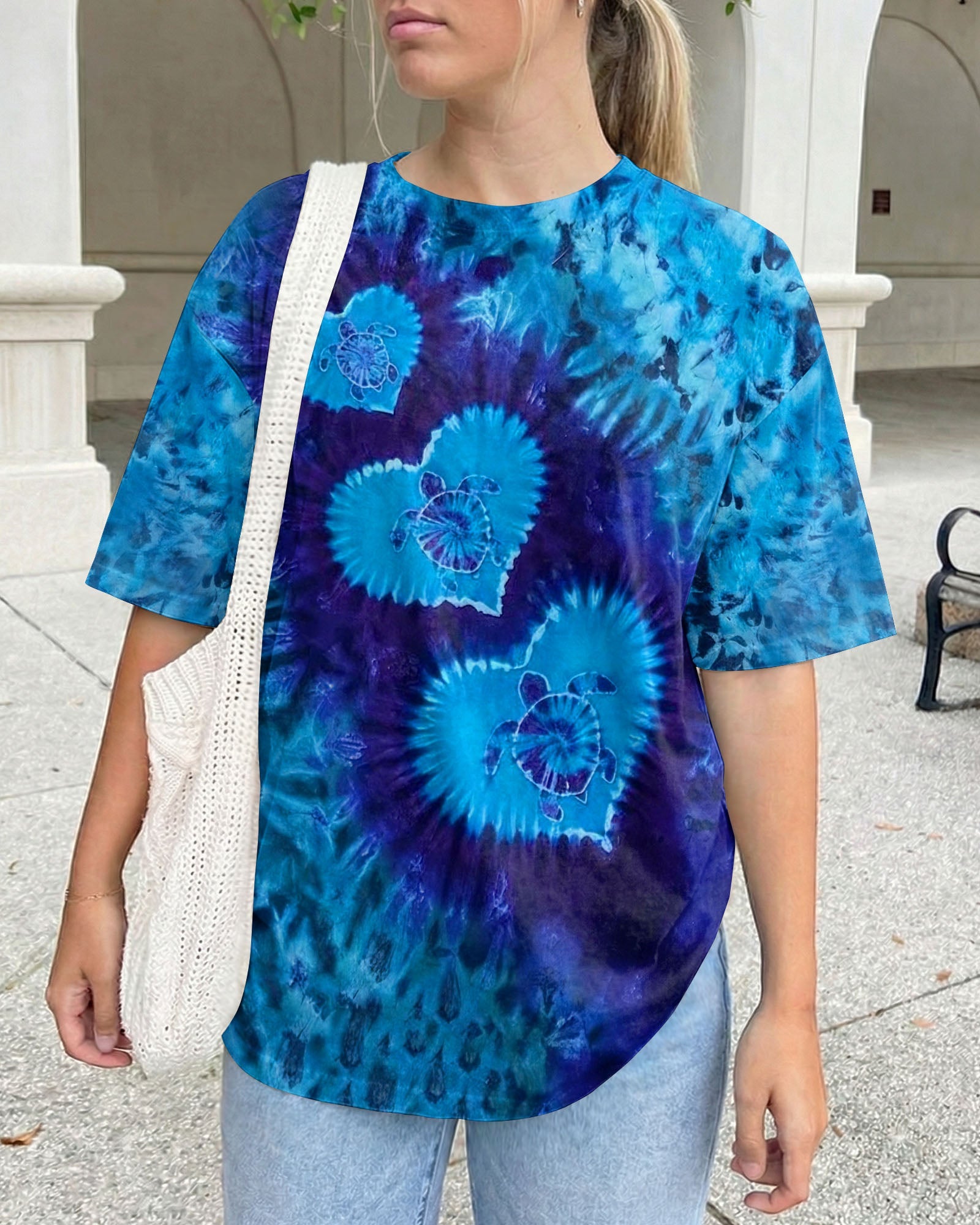 LOVE TURTLE BLUE AQUA ALL OVER PRINT - TYLN2104263