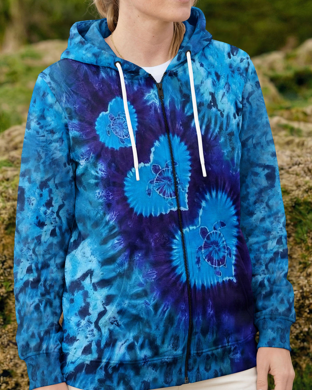 LOVE TURTLE BLUE AQUA ALL OVER PRINT - TYLN2104263