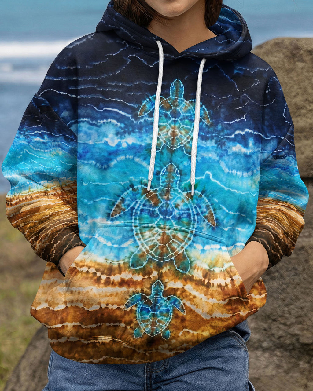 SEA TURTLE BLUE ALL OVER PRINT - TYPQ1704263