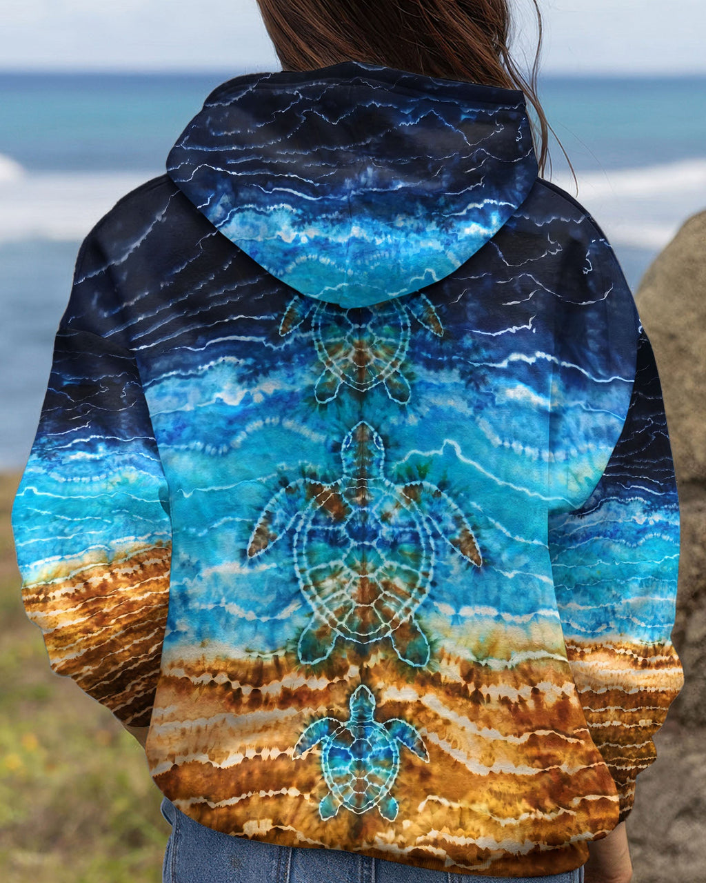 SEA TURTLE BLUE ALL OVER PRINT - TYPQ1704263