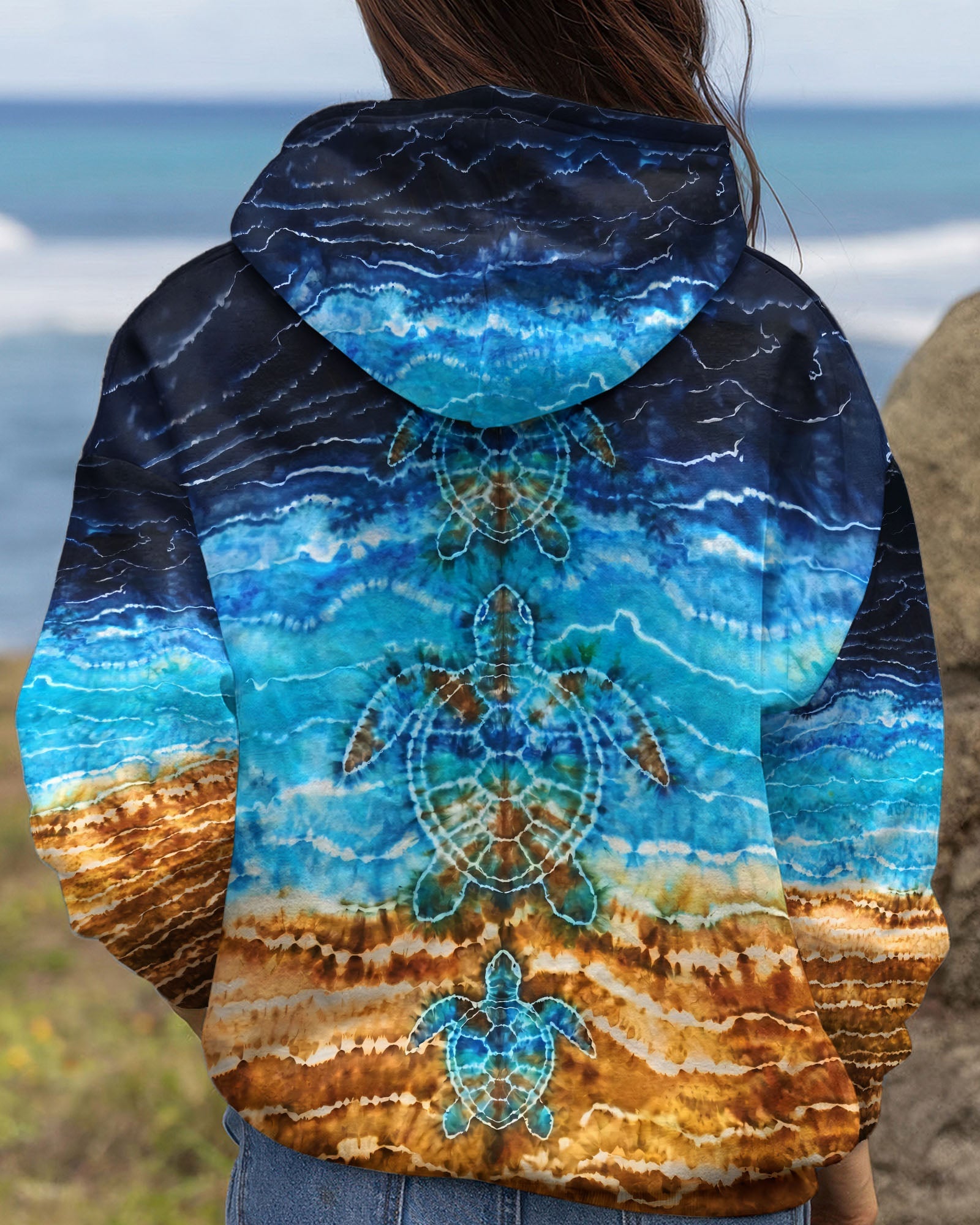 SEA TURTLE BLUE ALL OVER PRINT - TYPQ1704263
