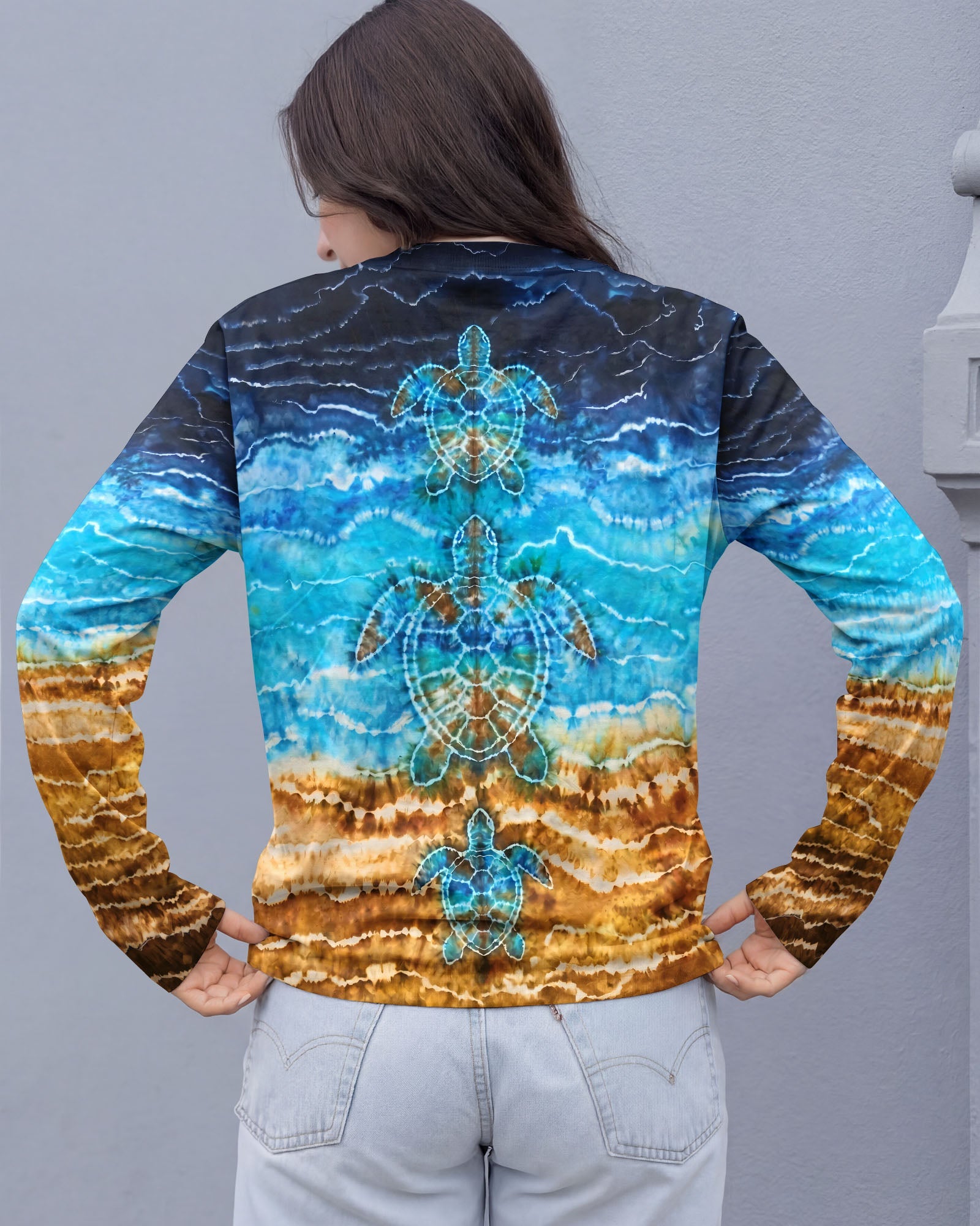 SEA TURTLE BLUE ALL OVER PRINT - TYPQ1704263