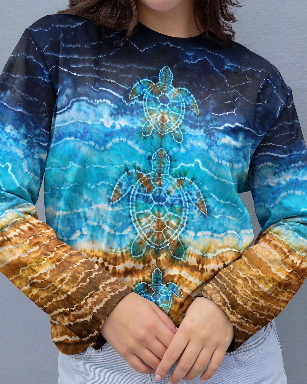SEA TURTLE BLUE ALL OVER PRINT - TYPQ1704263