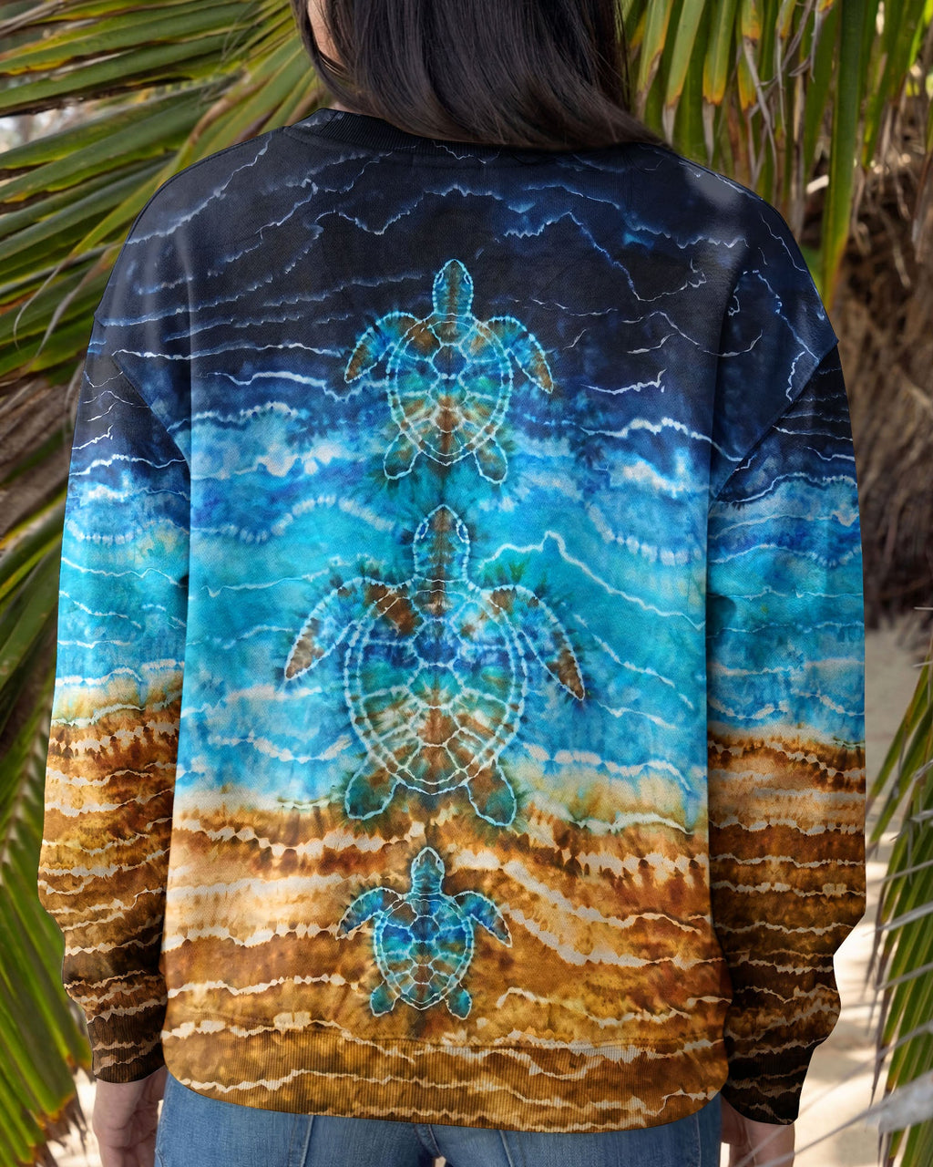 SEA TURTLE BLUE ALL OVER PRINT - TYPQ1704263