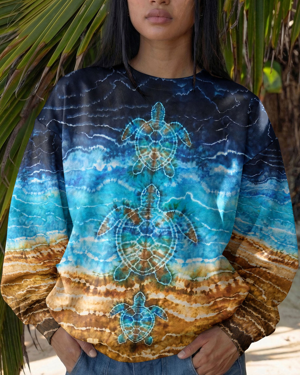 SEA TURTLE BLUE ALL OVER PRINT - TYPQ1704263
