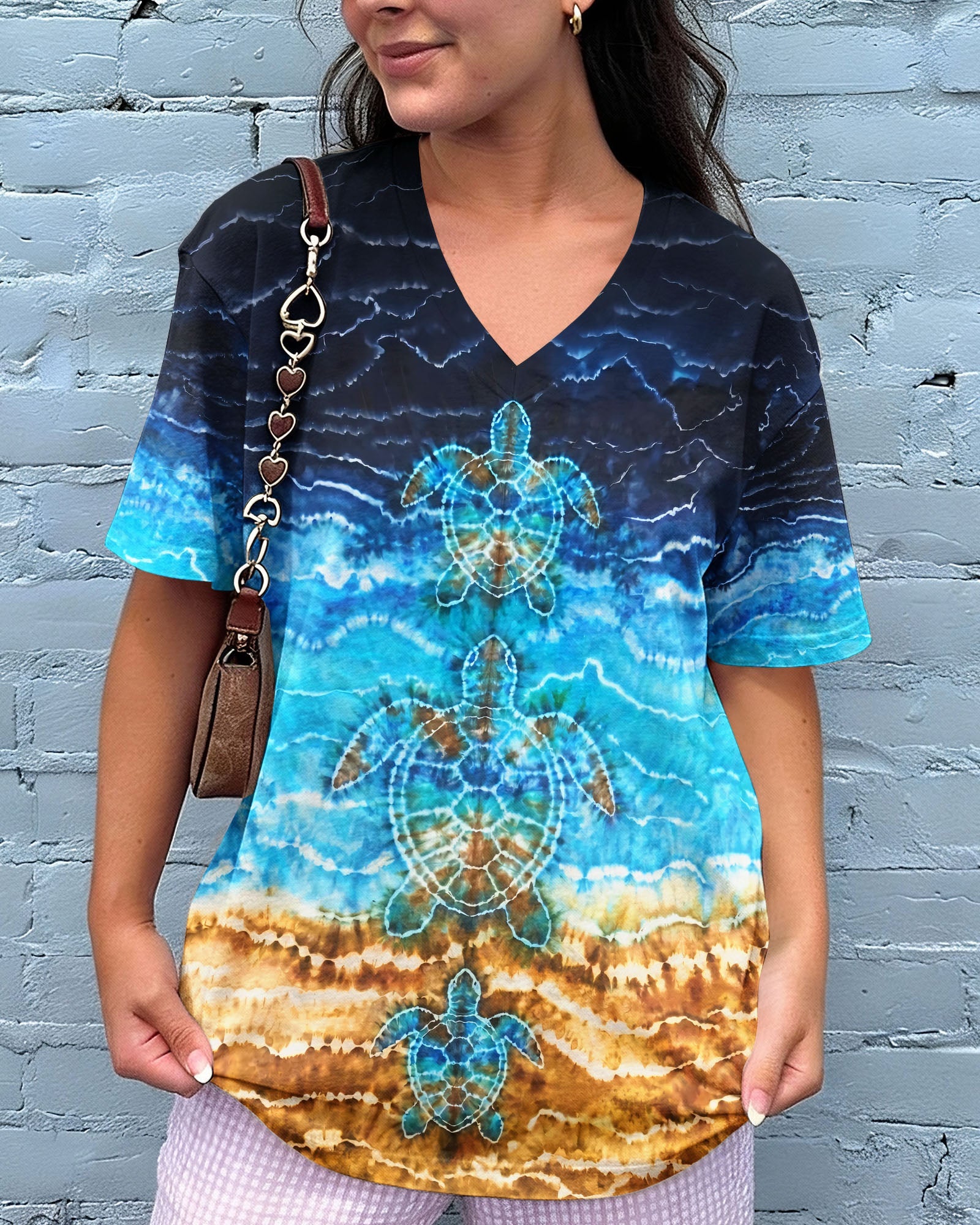 SEA TURTLE BLUE ALL OVER PRINT - TYPQ1704263