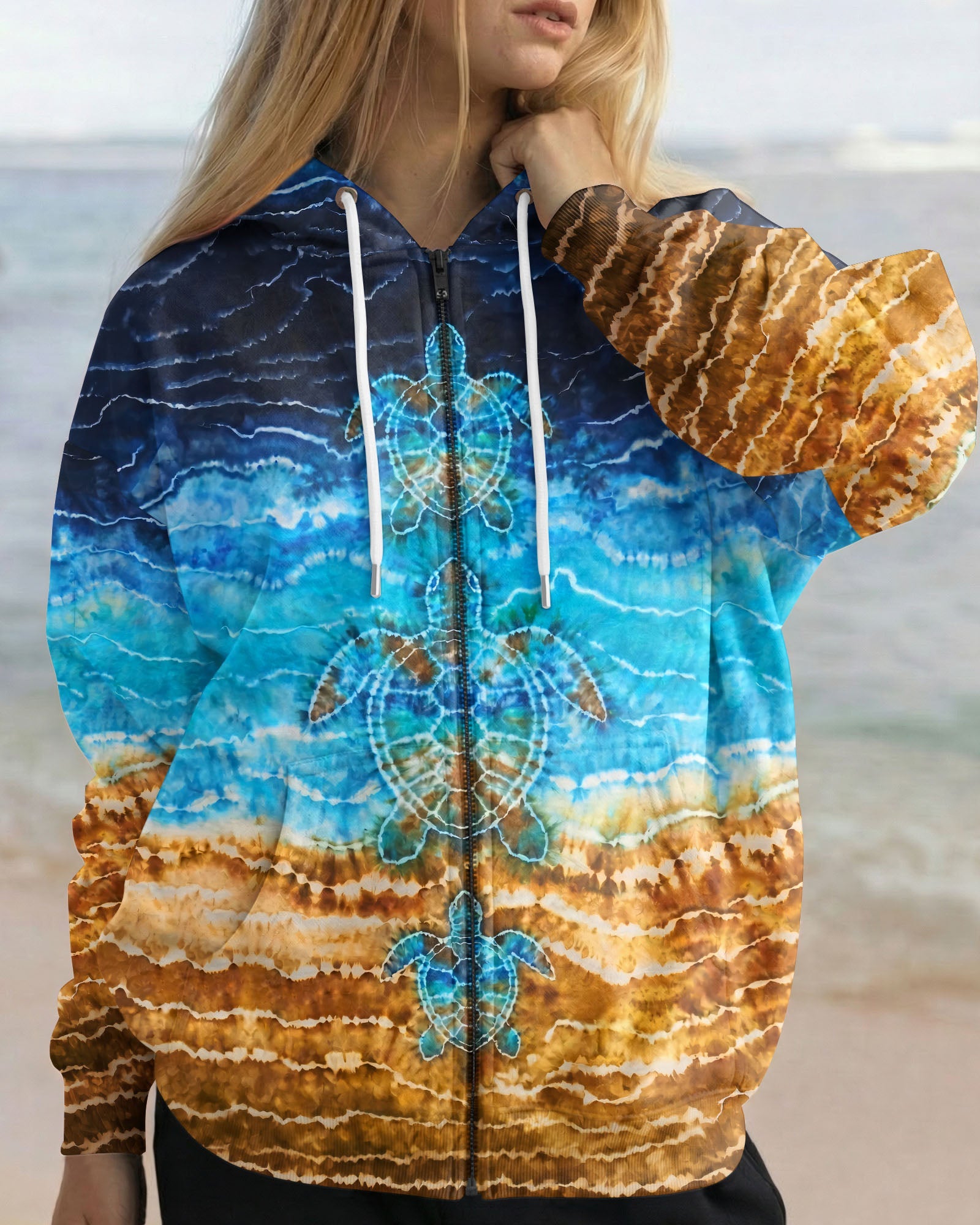 SEA TURTLE BLUE ALL OVER PRINT - TYPQ1704263