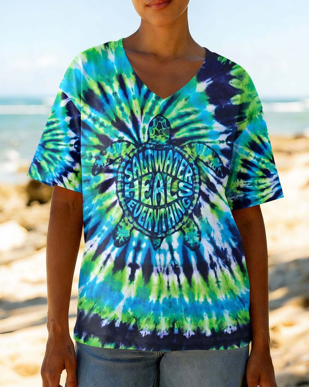 SALTWATER HEALS EVERYTHING TURTLE ALL OVER PRINT - TYPQ1905261