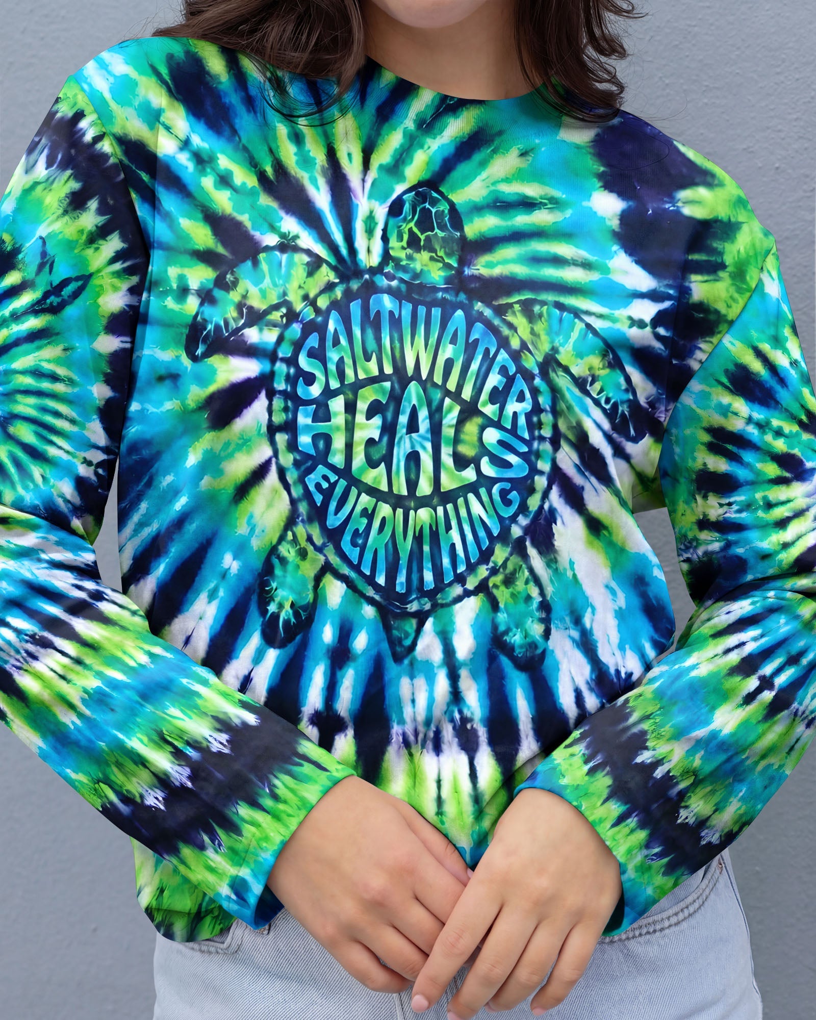 SALTWATER HEALS EVERYTHING TURTLE ALL OVER PRINT - TYPQ1905261