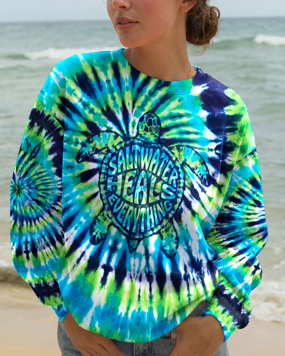 SALTWATER HEALS EVERYTHING TURTLE ALL OVER PRINT - TYPQ1905261