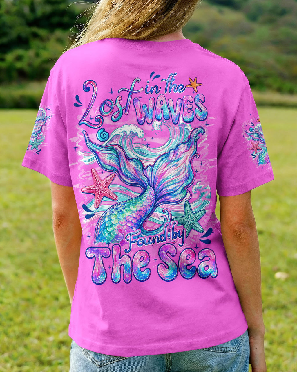 LOST IN THE WAVES FOUND BY THE SEA MERMAID ALL OVER PRINT - TYQY0607263