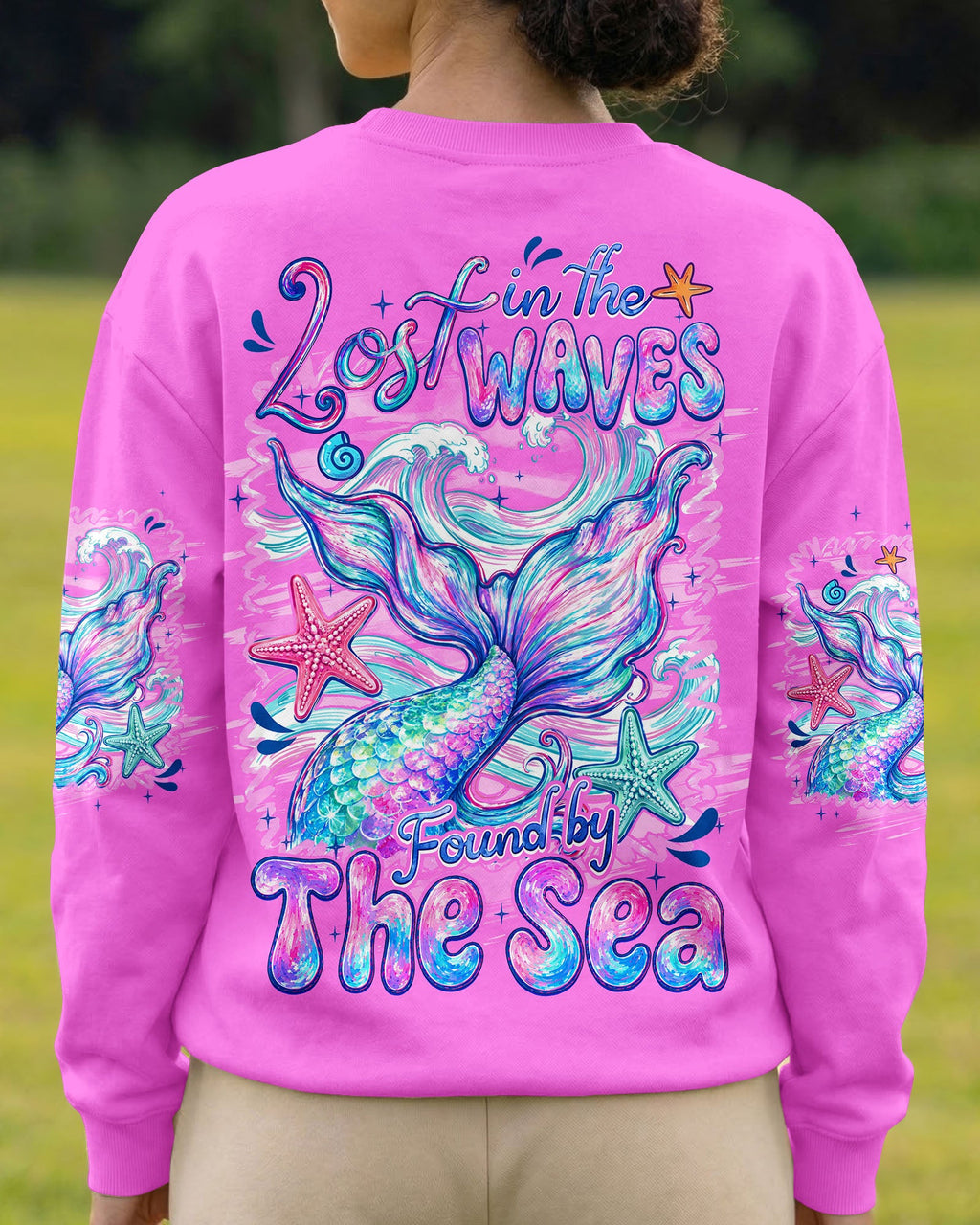 LOST IN THE WAVES FOUND BY THE SEA MERMAID ALL OVER PRINT - TYQY0607263