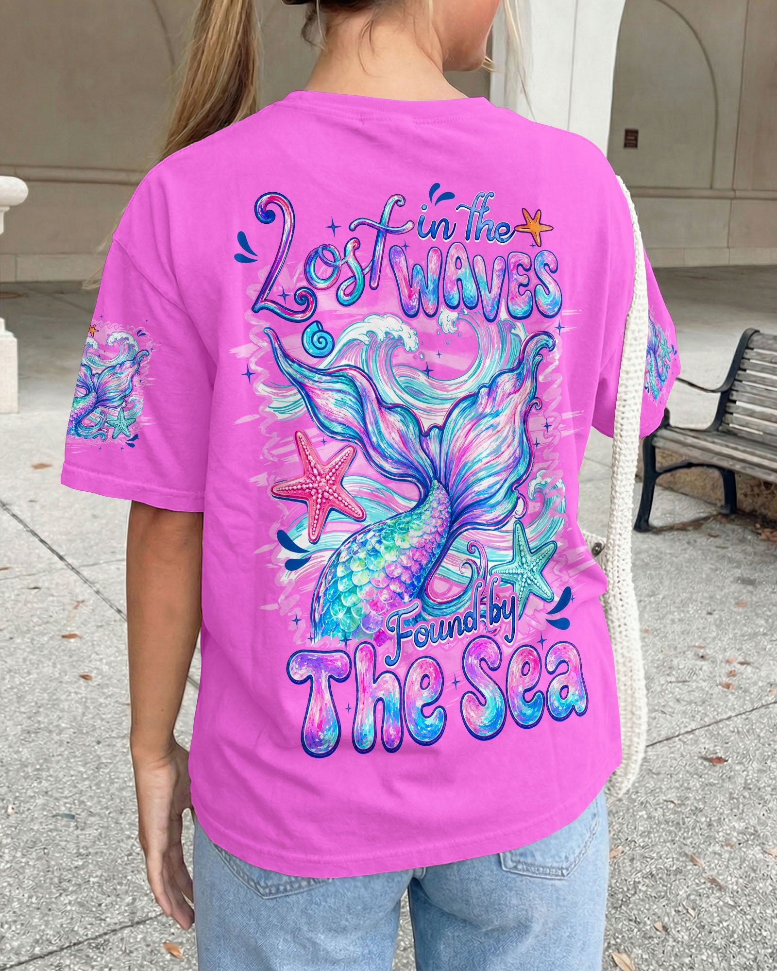 LOST IN THE WAVES FOUND BY THE SEA MERMAID ALL OVER PRINT - TYQY0607263