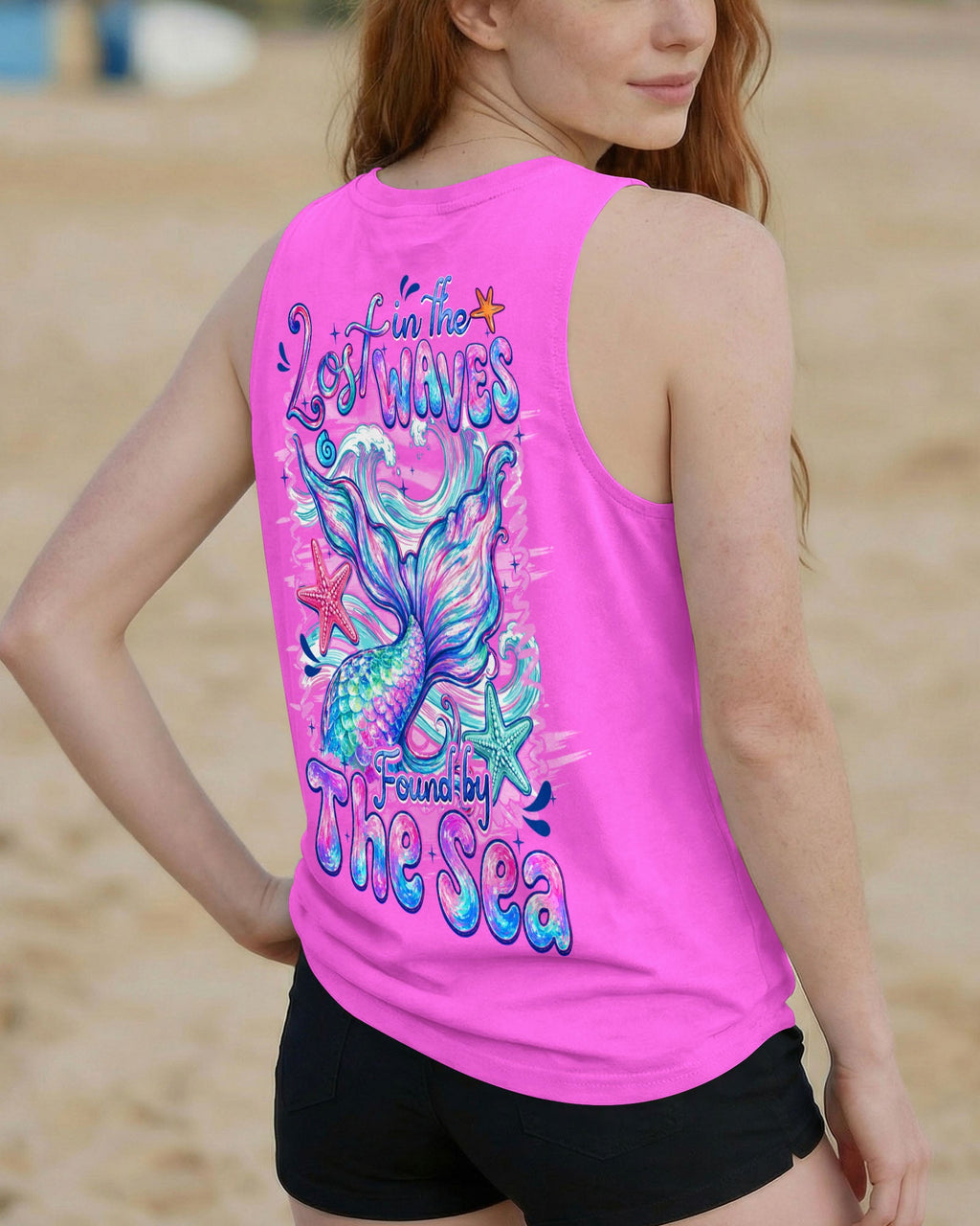 LOST IN THE WAVES FOUND BY THE SEA MERMAID ALL OVER PRINT - TYQY0607263