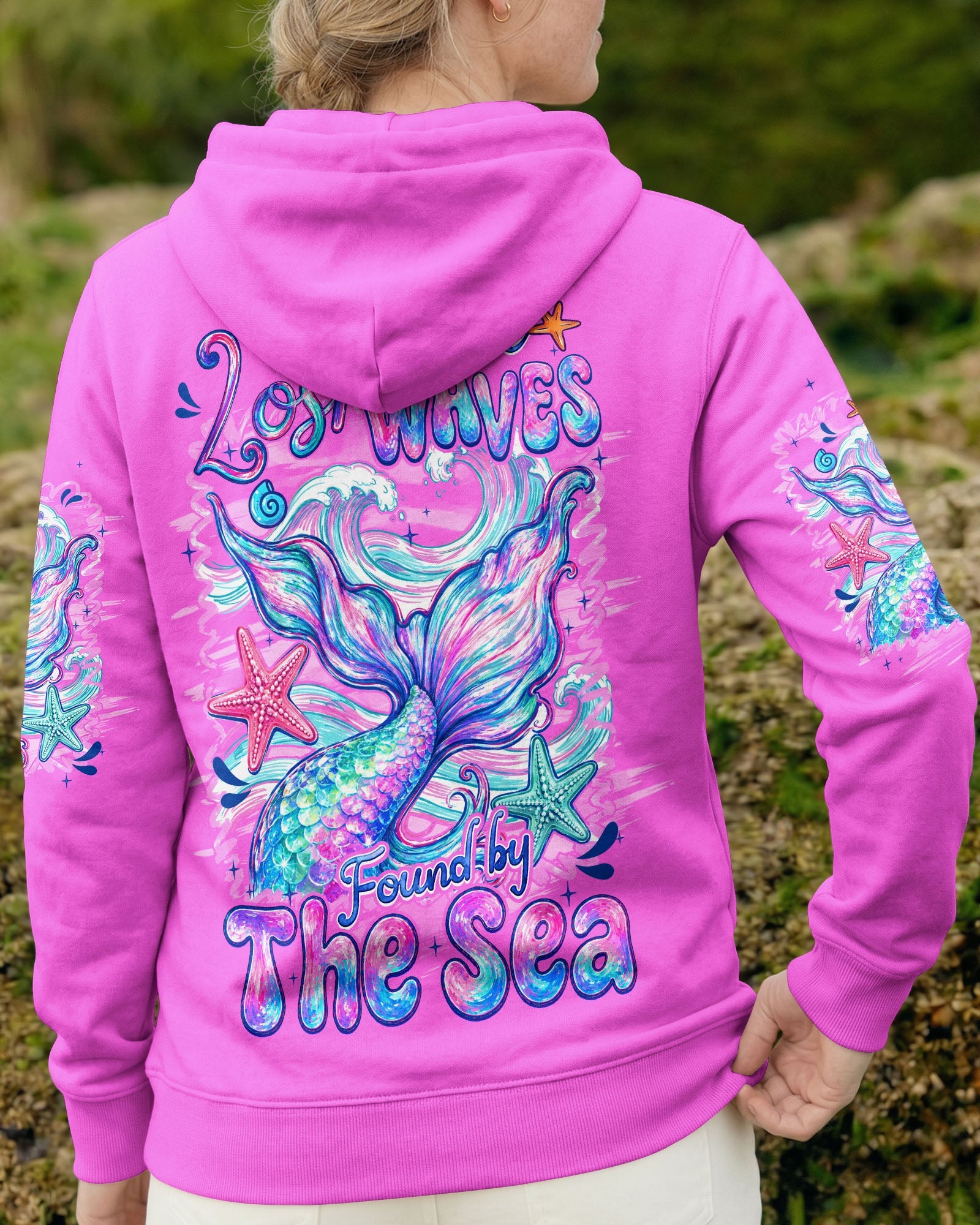 LOST IN THE WAVES FOUND BY THE SEA MERMAID ALL OVER PRINT - TYQY0607263