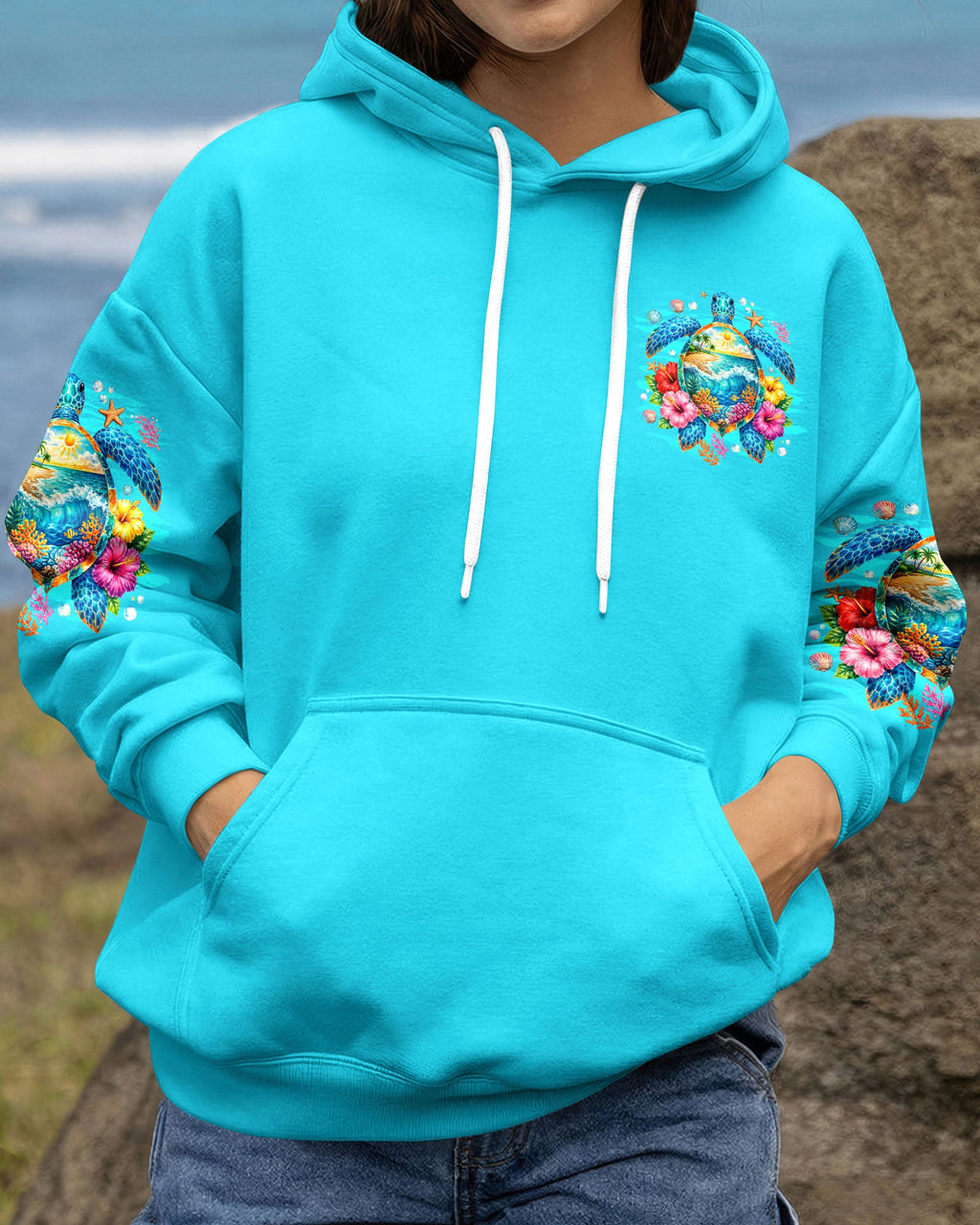 SALTWATER HEALS EVERYTHING TURTLE ALL OVER PRINT - TYQY0707262