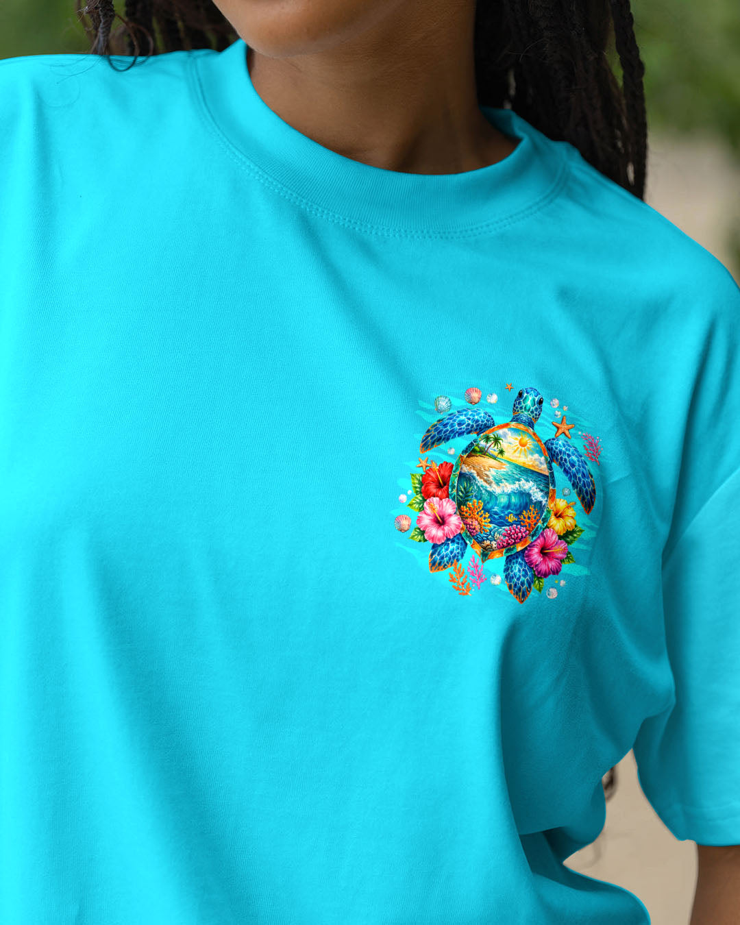 SALTWATER HEALS EVERYTHING TURTLE ALL OVER PRINT - TYQY0707262