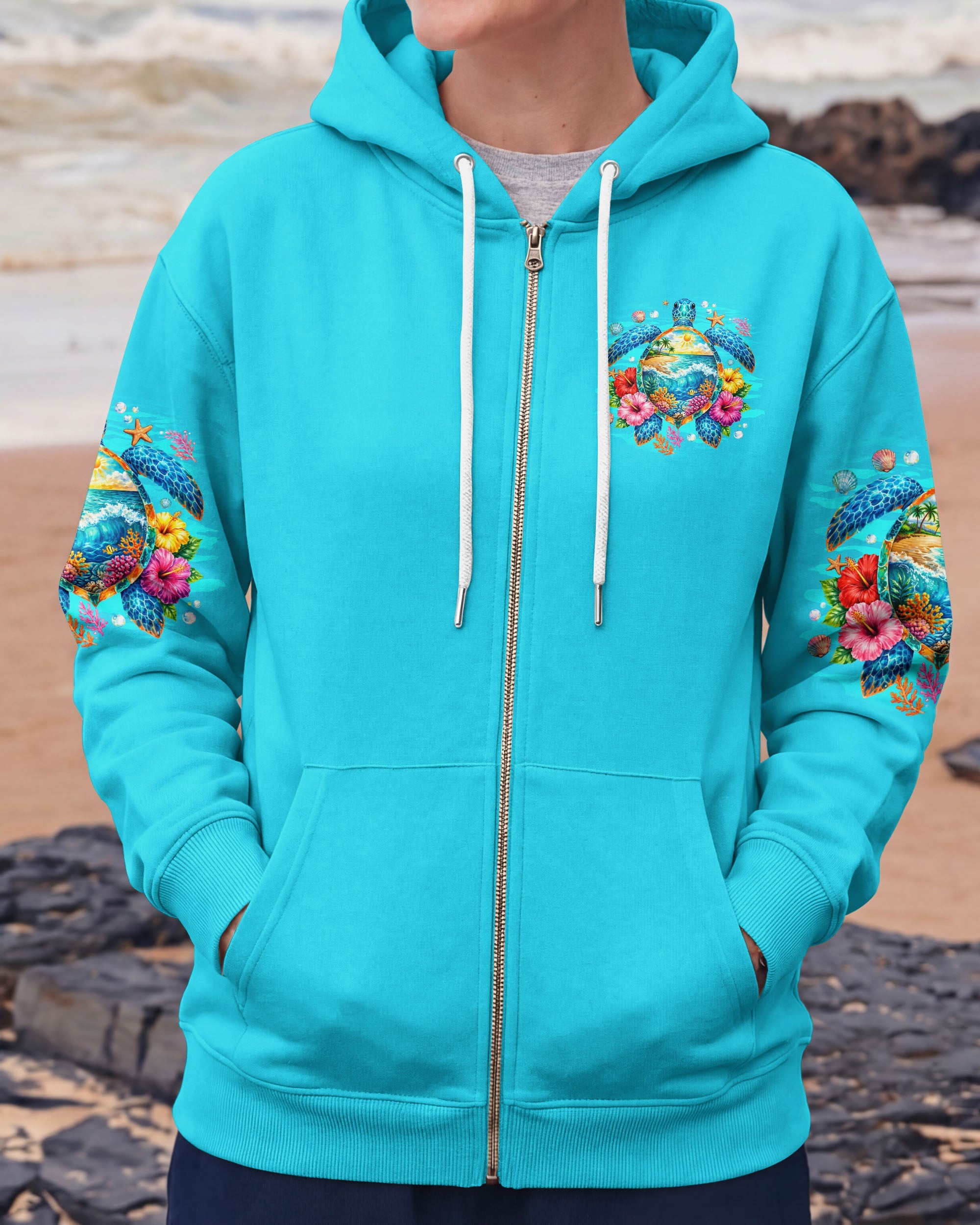 SALTWATER HEALS EVERYTHING TURTLE ALL OVER PRINT - TYQY0707262