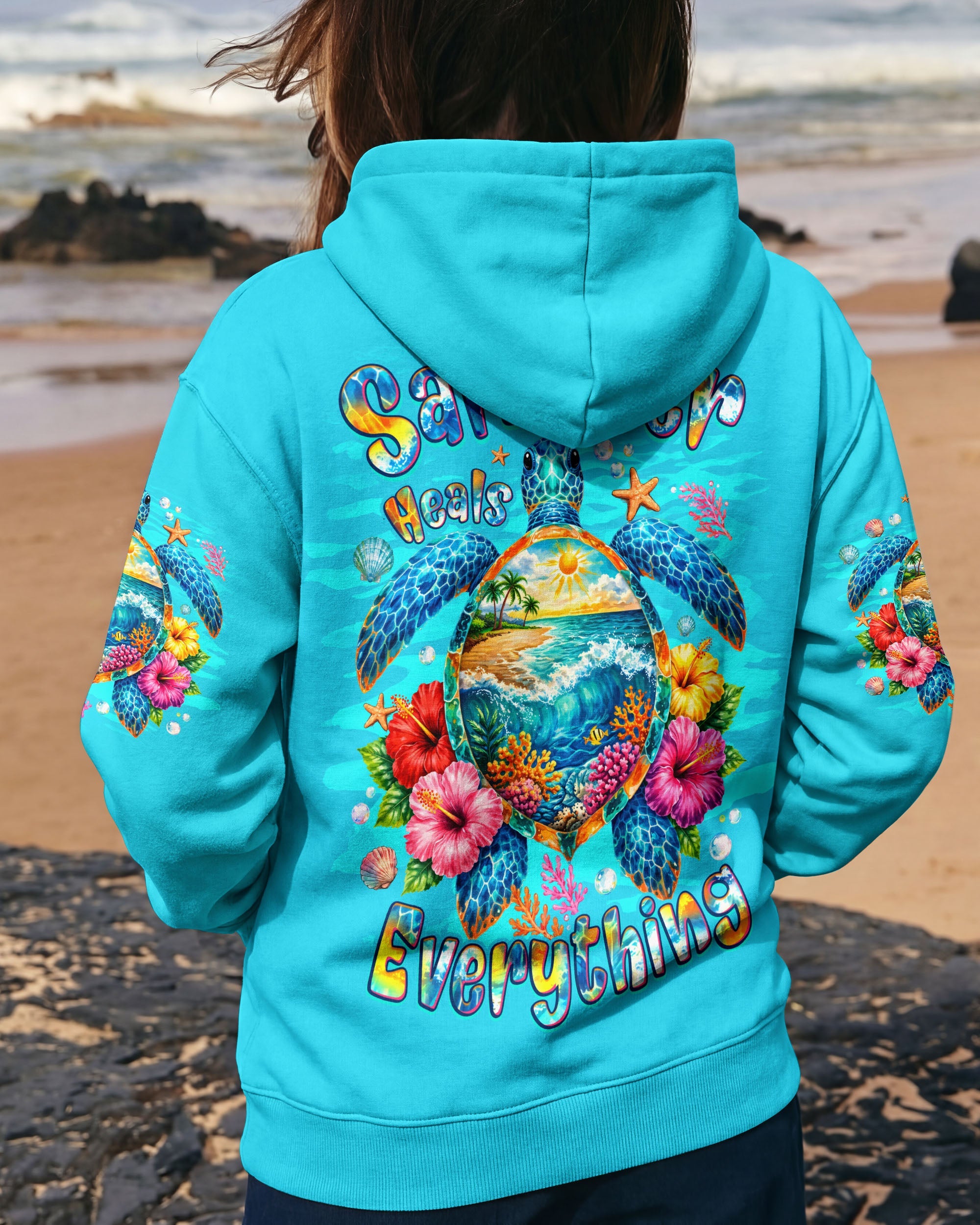 SALTWATER HEALS EVERYTHING TURTLE ALL OVER PRINT - TYQY0707262