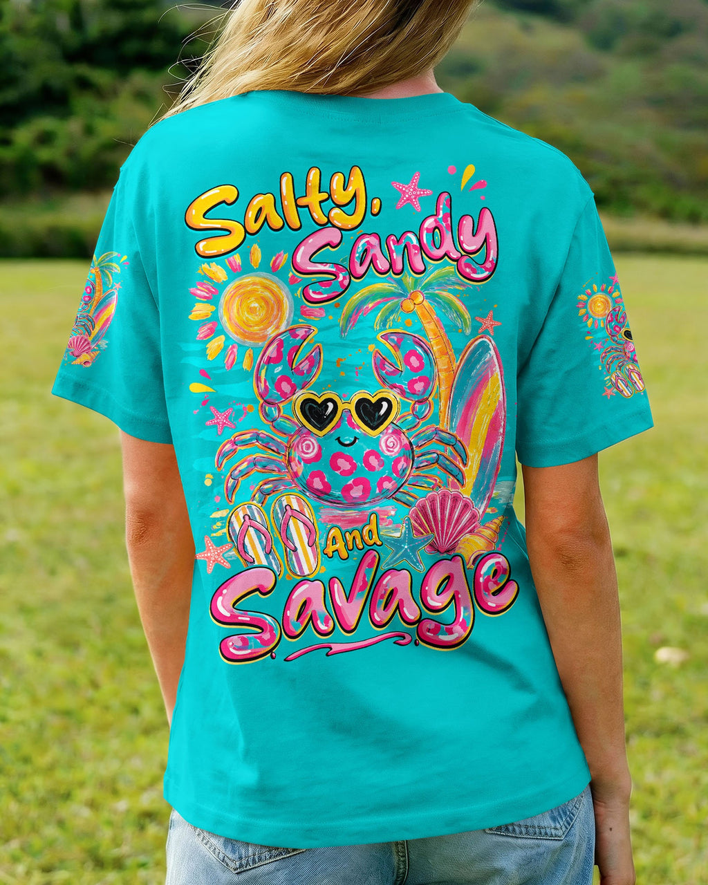 SALTY SANDY AND SAVAGE CRAB ALL OVER PRINT - TYQY1307263