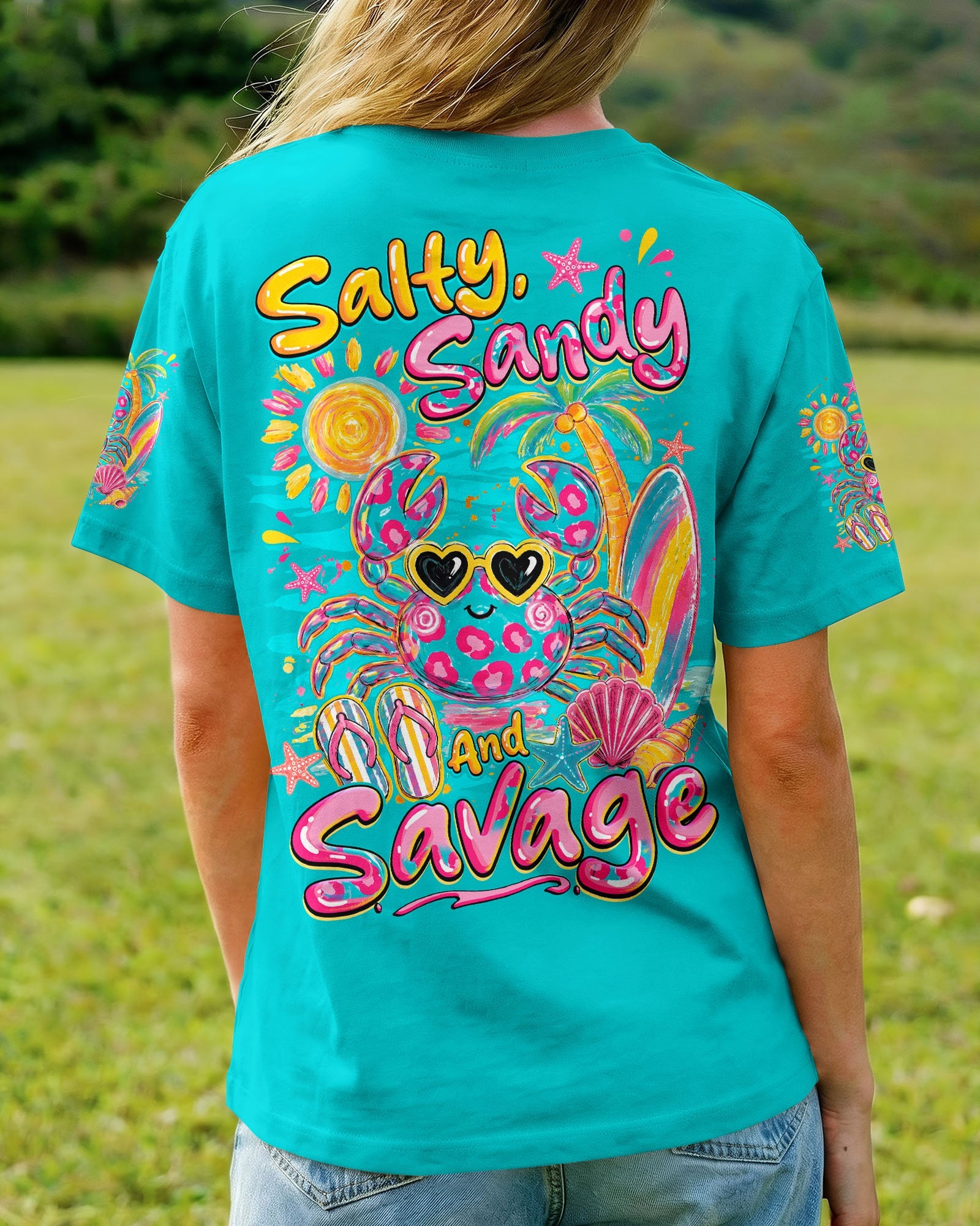 SALTY SANDY AND SAVAGE CRAB ALL OVER PRINT - TYQY1307263